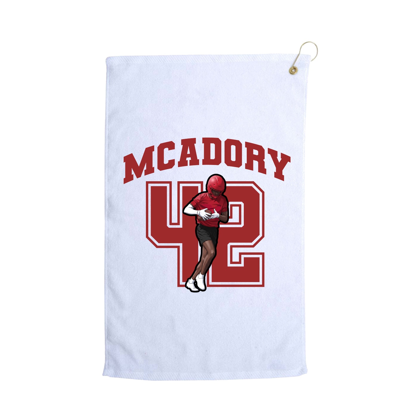 Golf Towel — Number in White