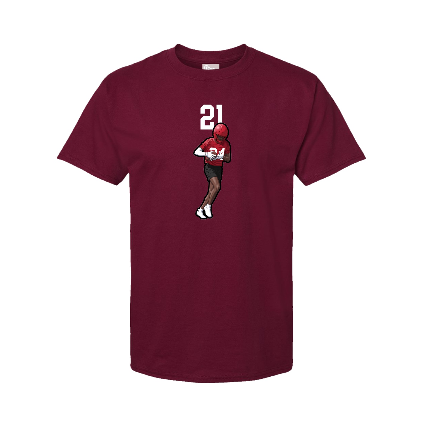 Tee — Number Top in Cardinal