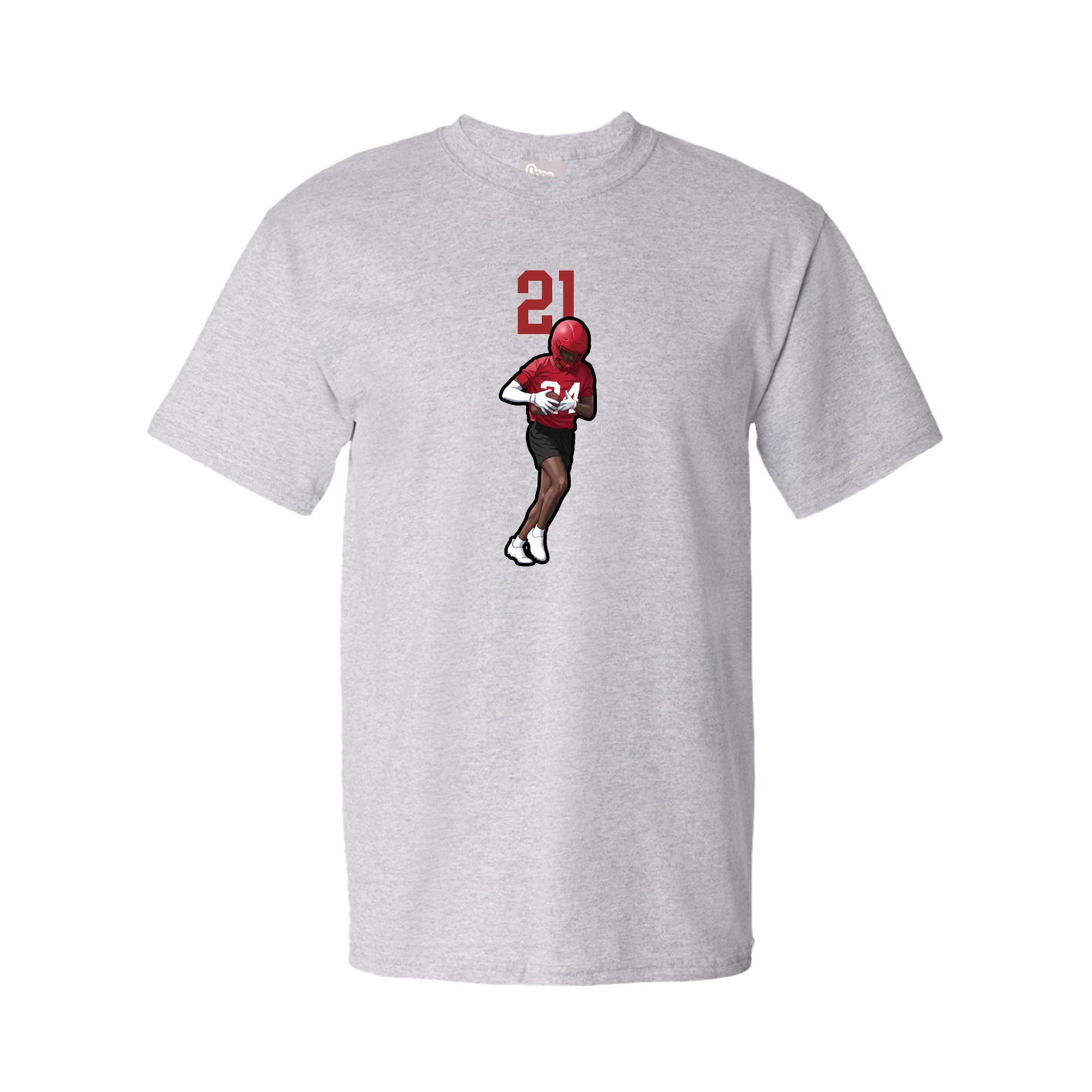 Youth Tee — Number Top in Grey