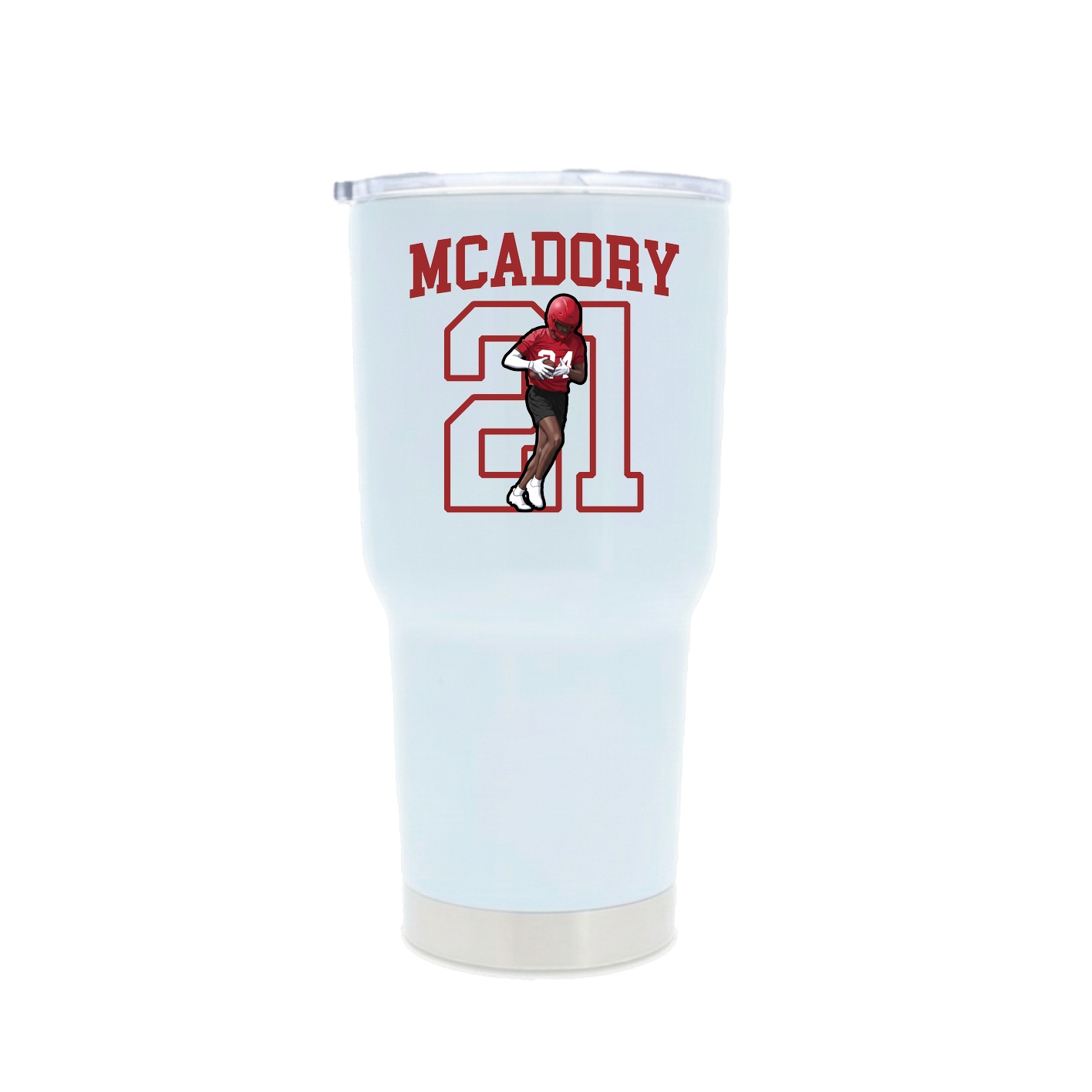30oz Stainless Steel Tumbler — Shirsey in White