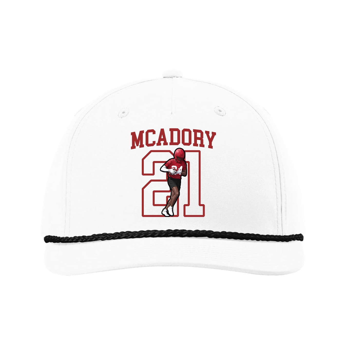 Five-Panel Classic Rope Cap — Shirsey in White