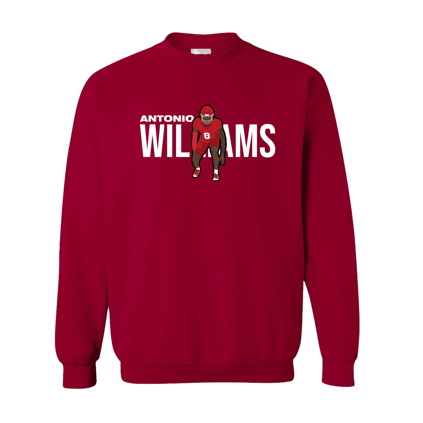 Fleece Crew — Player Name in Cardinal