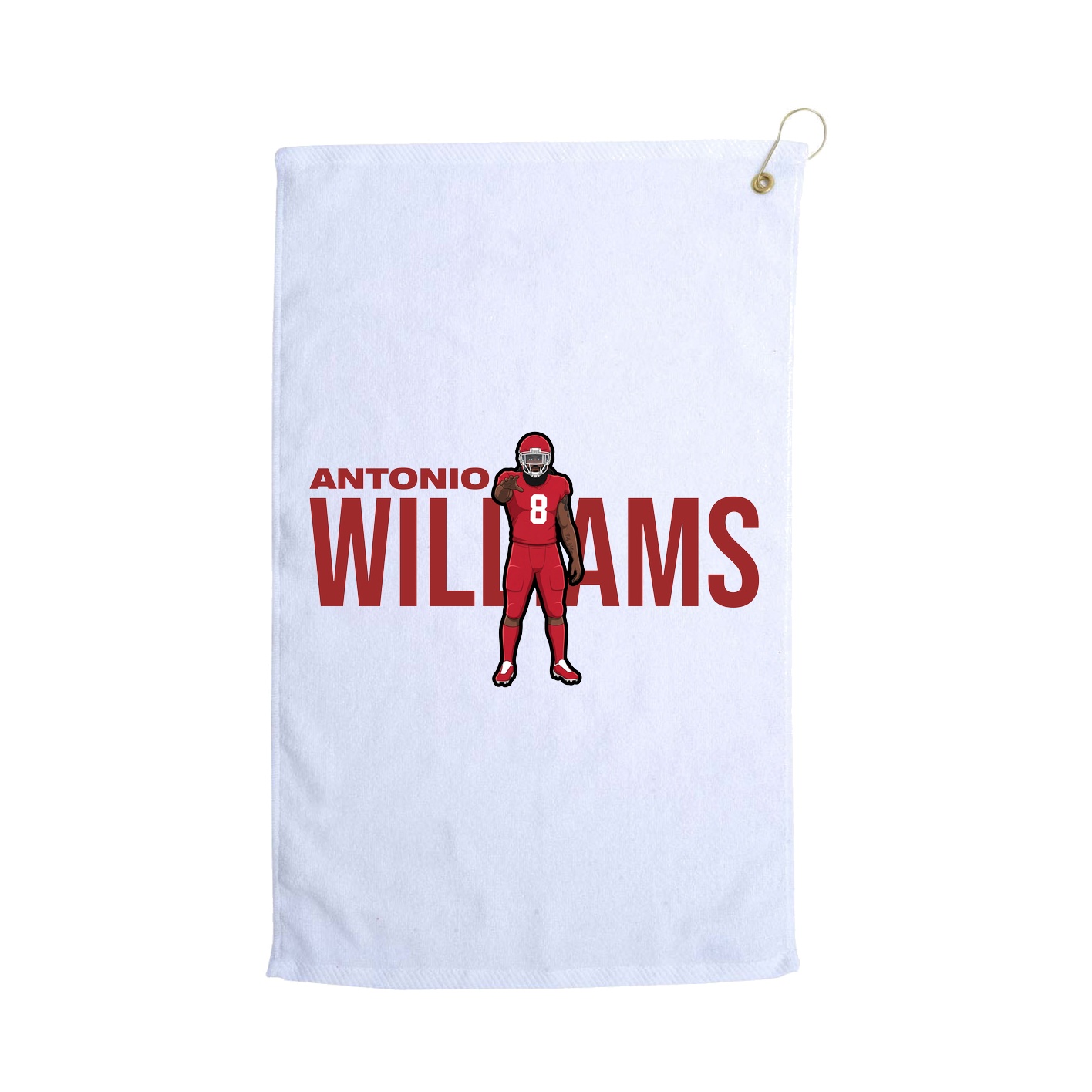 Golf Towel — Player Name in White