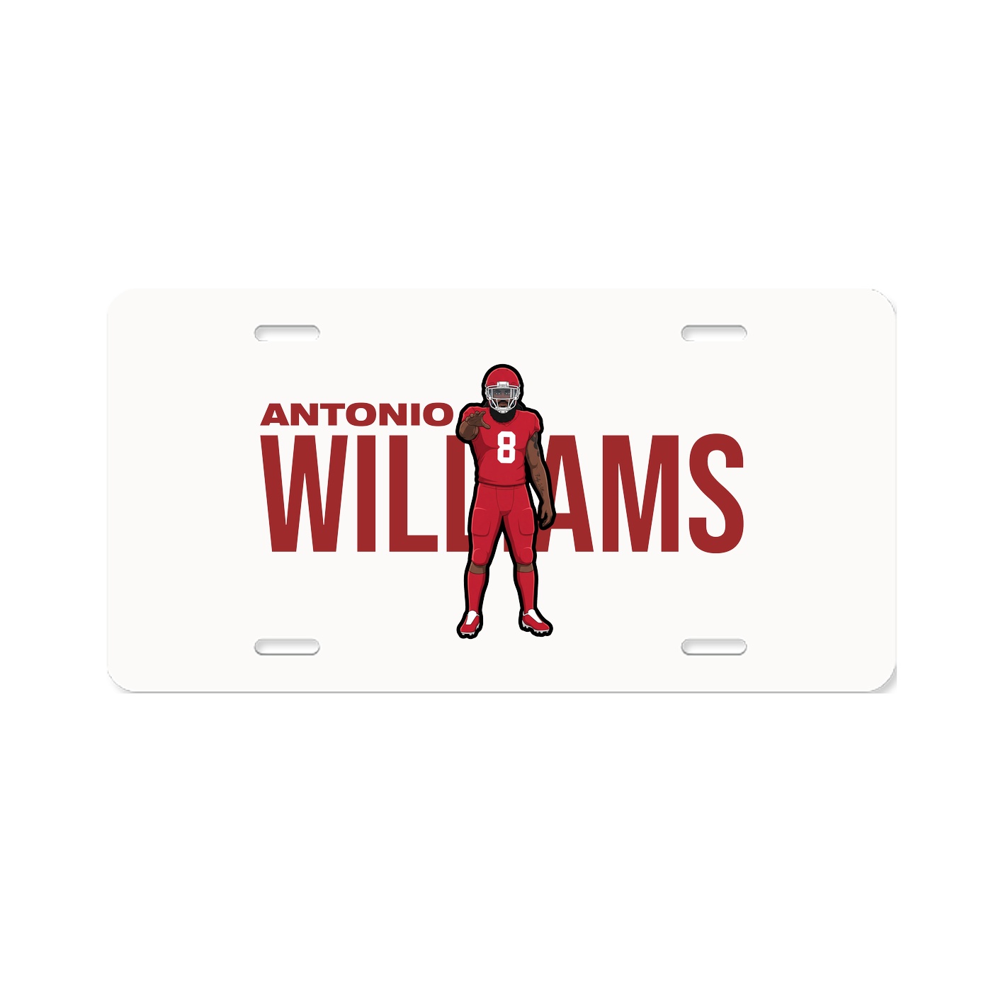 License Plate — Player Name in Classic
