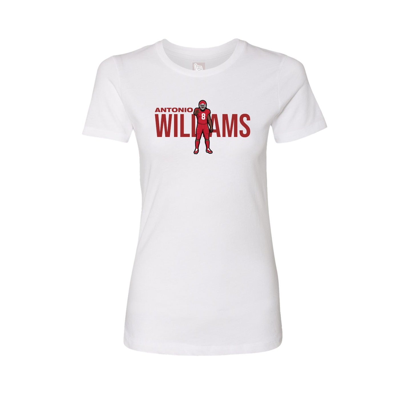 Womens Tee — Player Name in White