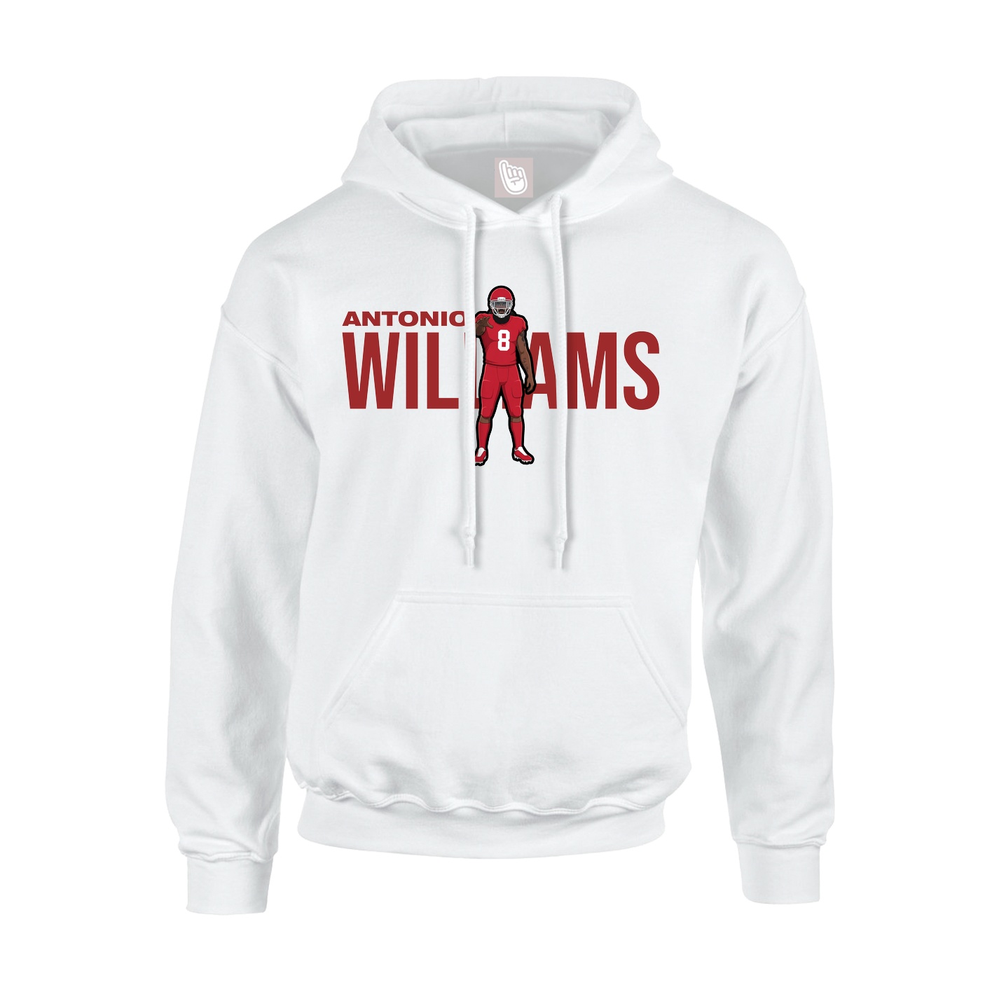Hoodie — Player Name in White
