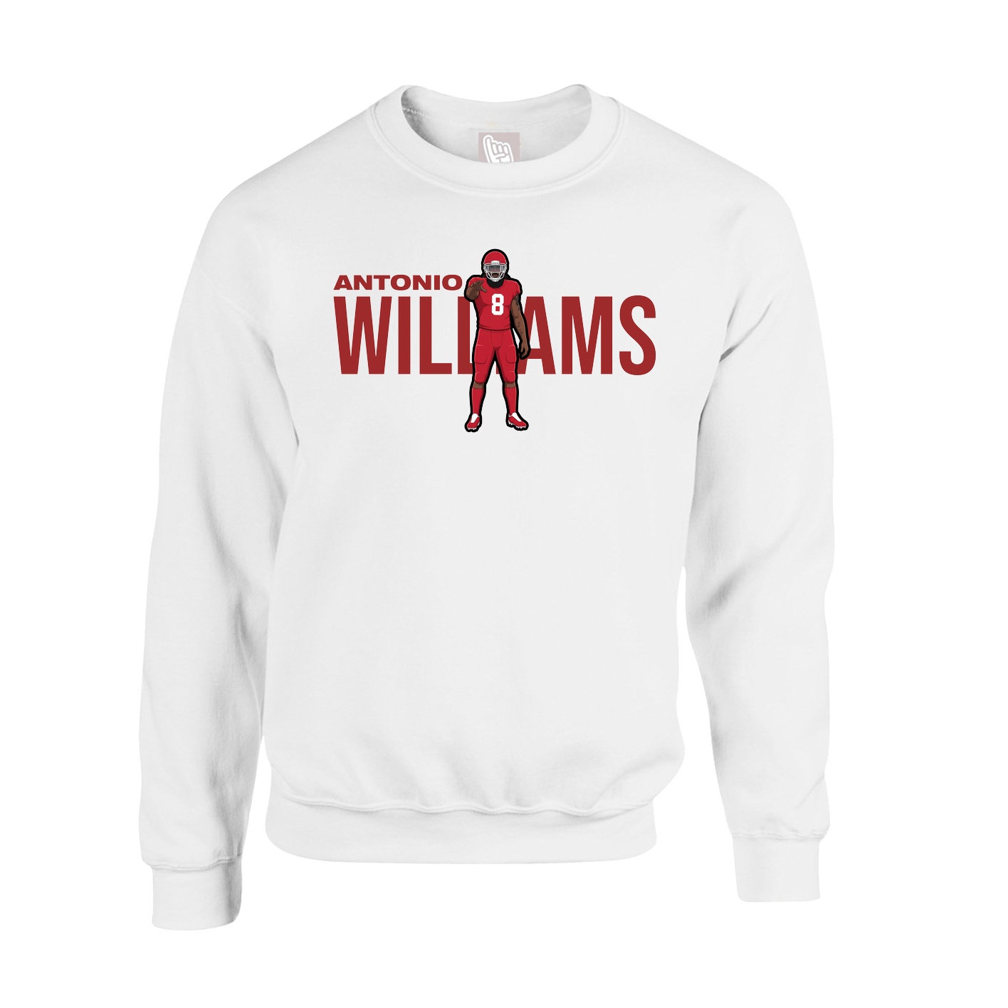 Fleece Crew — Player Name in White