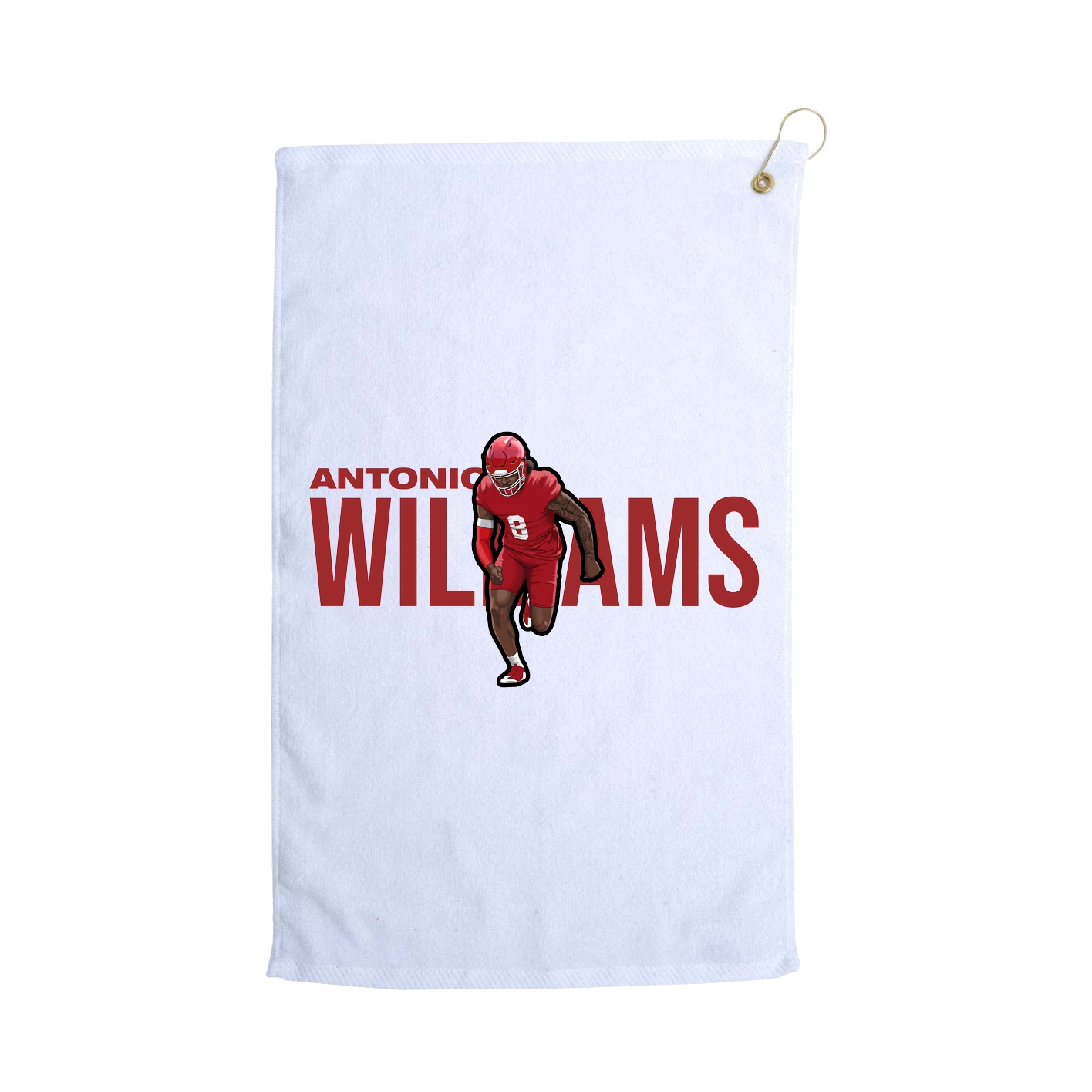 Golf Towel — Player Name in White