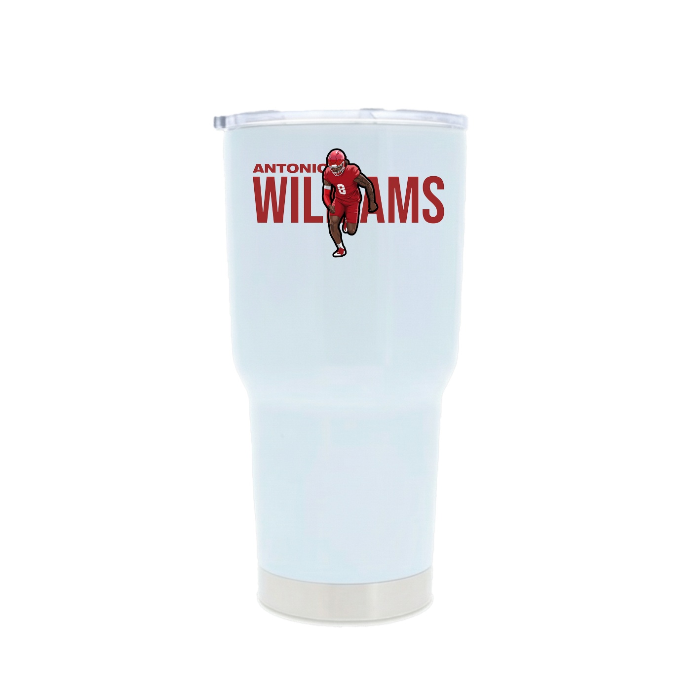 30oz Stainless Steel Tumbler — Player Name in White