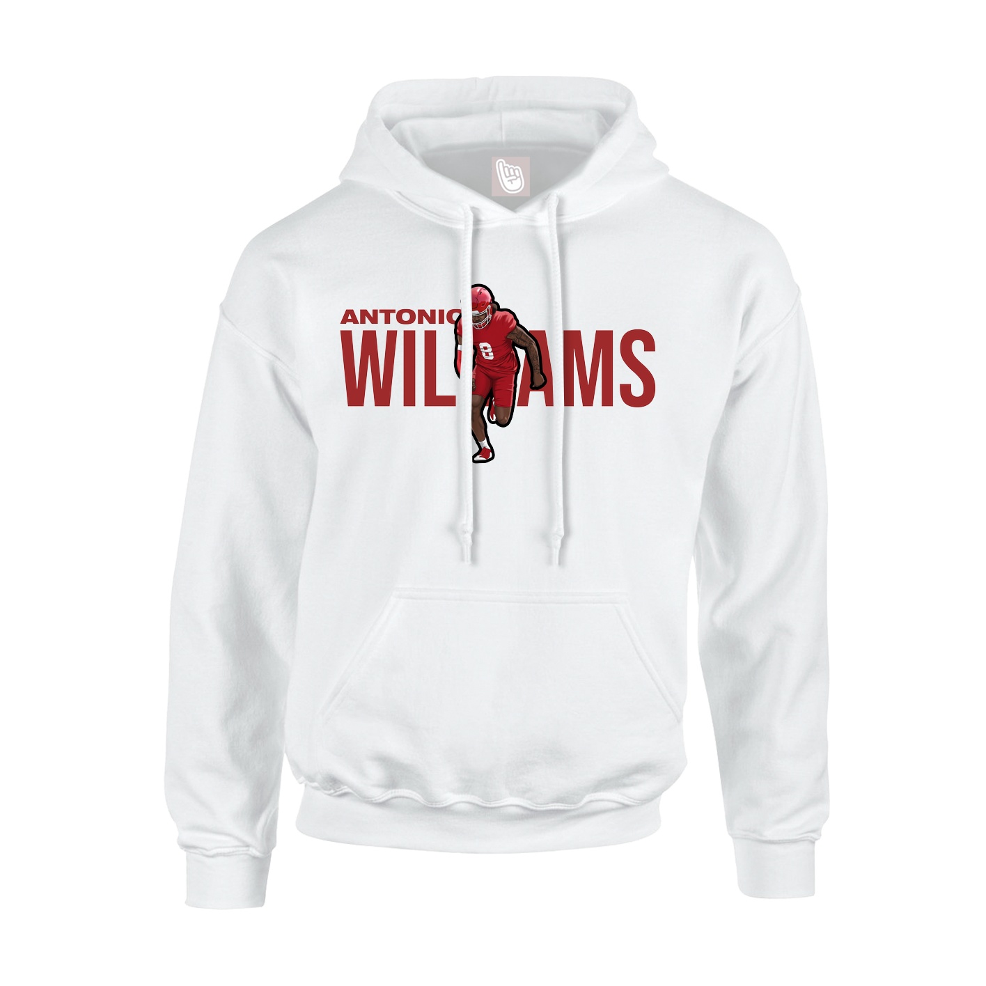 Youth Hoodie — Player Name in White