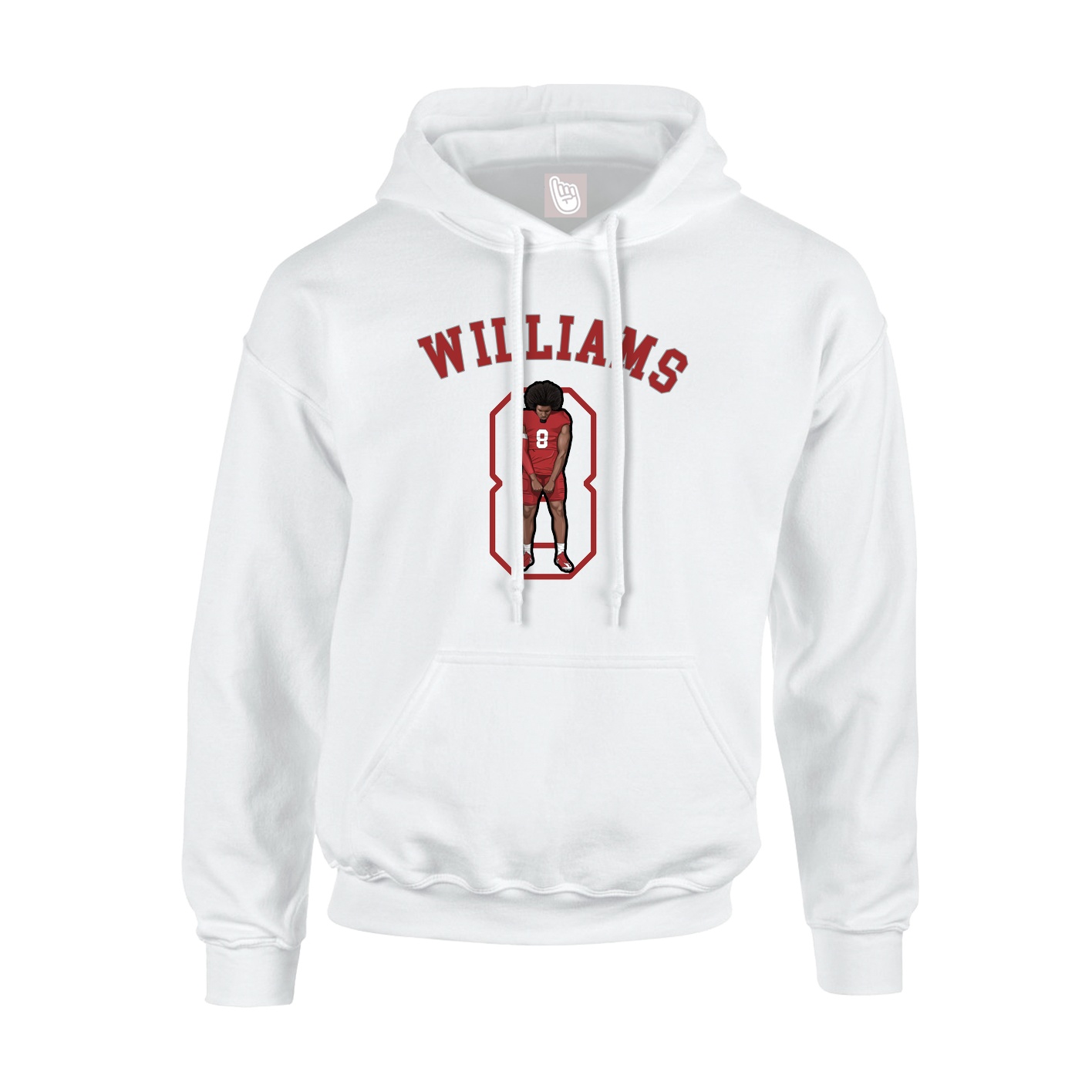 Youth Hoodie — Shirsey Arch in White