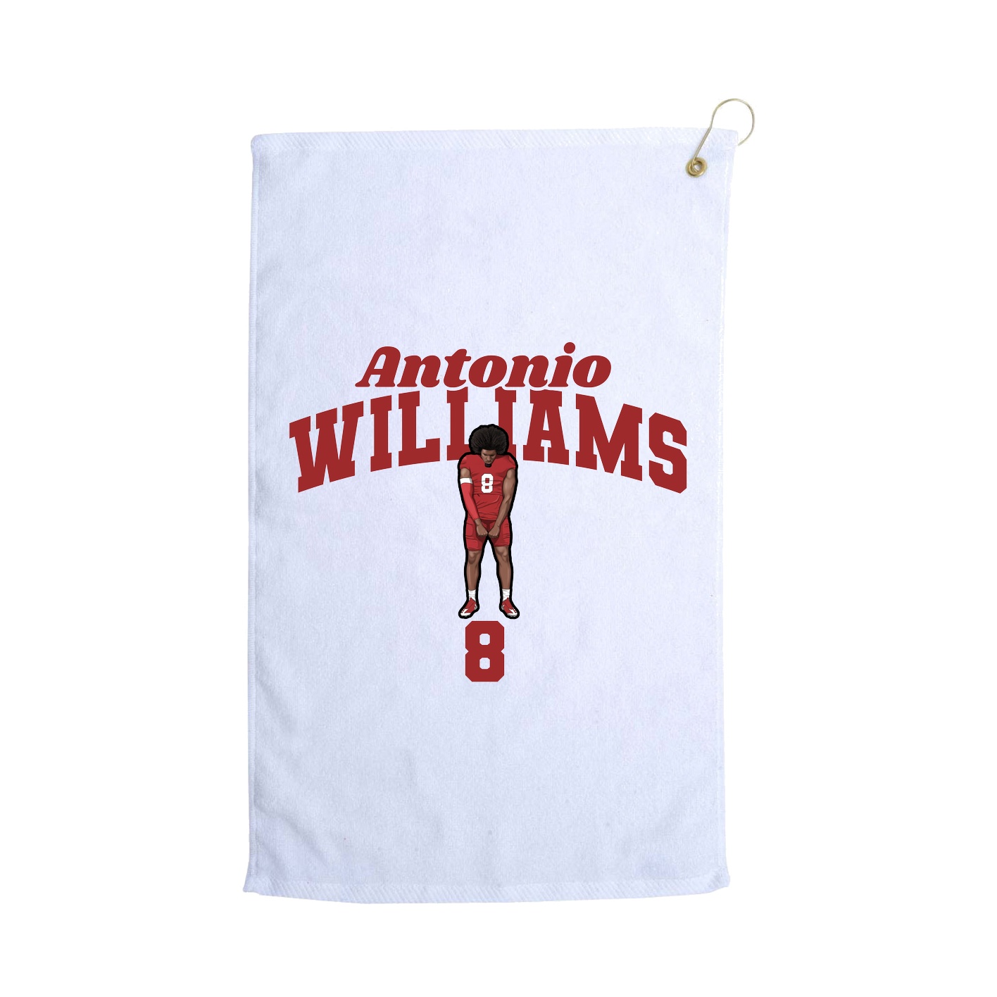 Golf Towel — Signature Arch in White