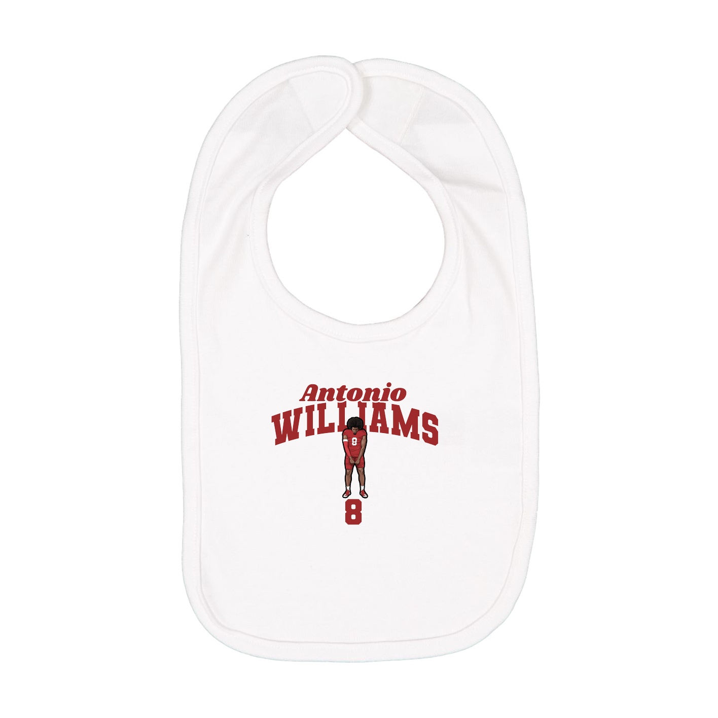 Infant Bib — Signature Arch in White