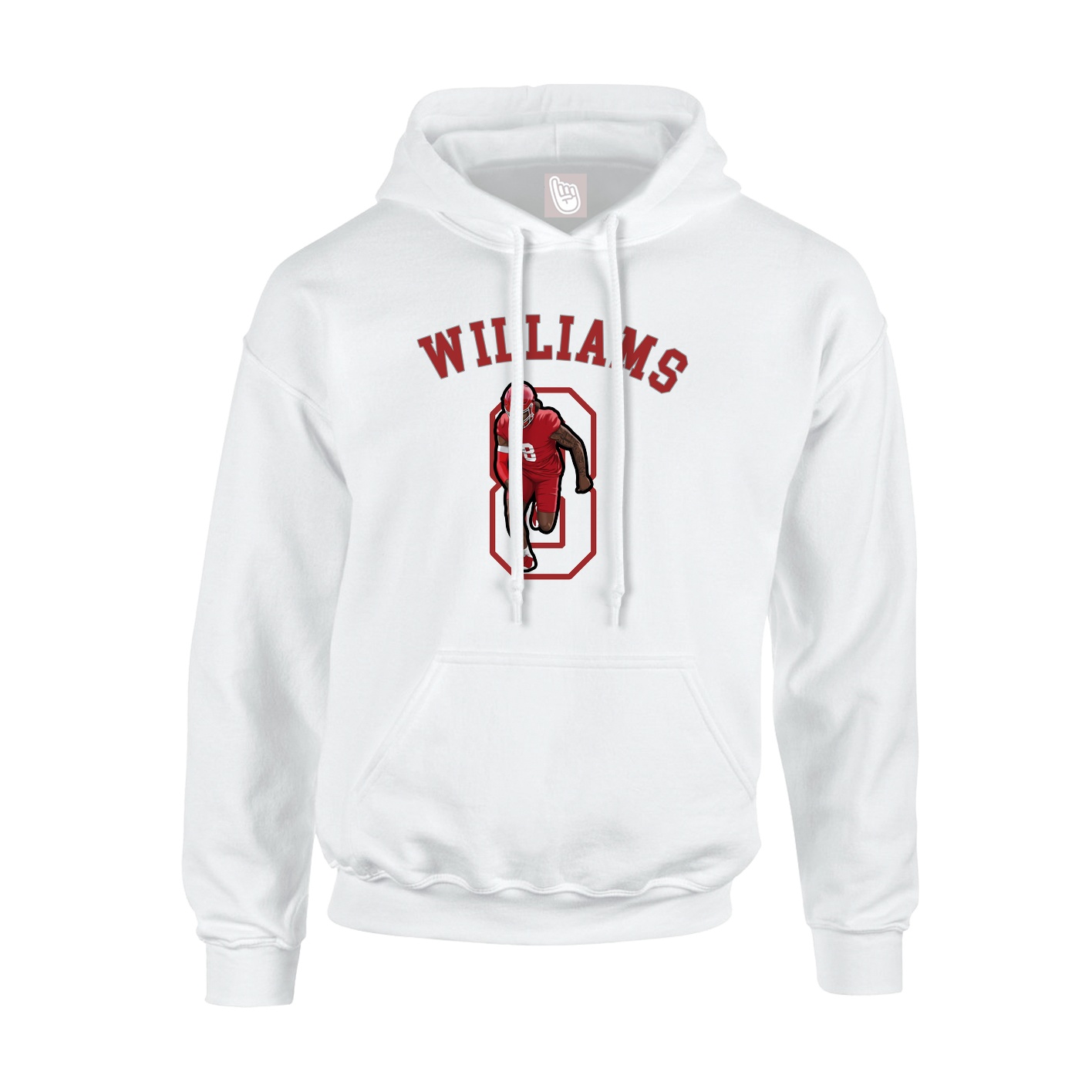 Youth Hoodie — Shirsey Arch in White