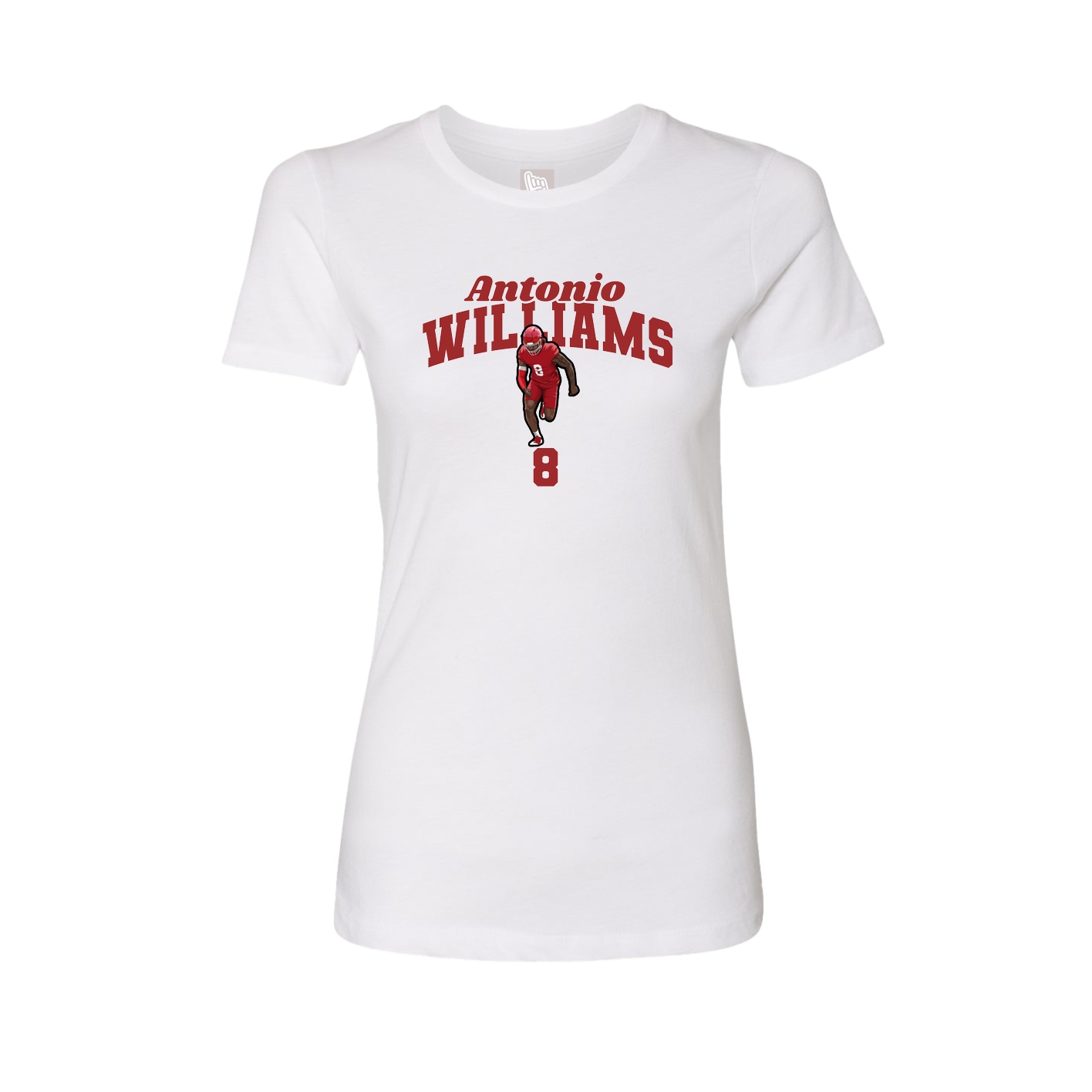 Womens Tee — Signature Arch in White