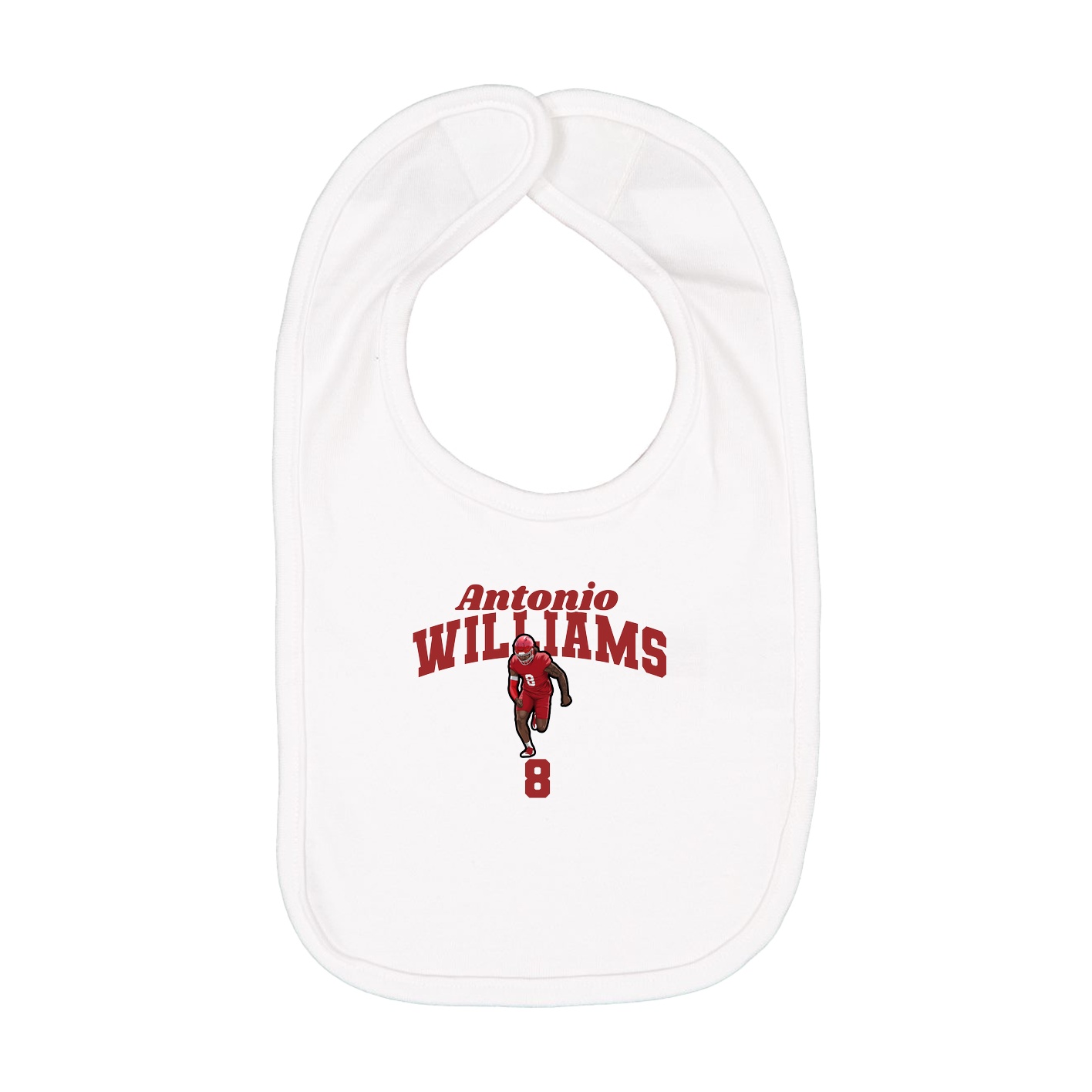 Infant Bib — Signature Arch in White