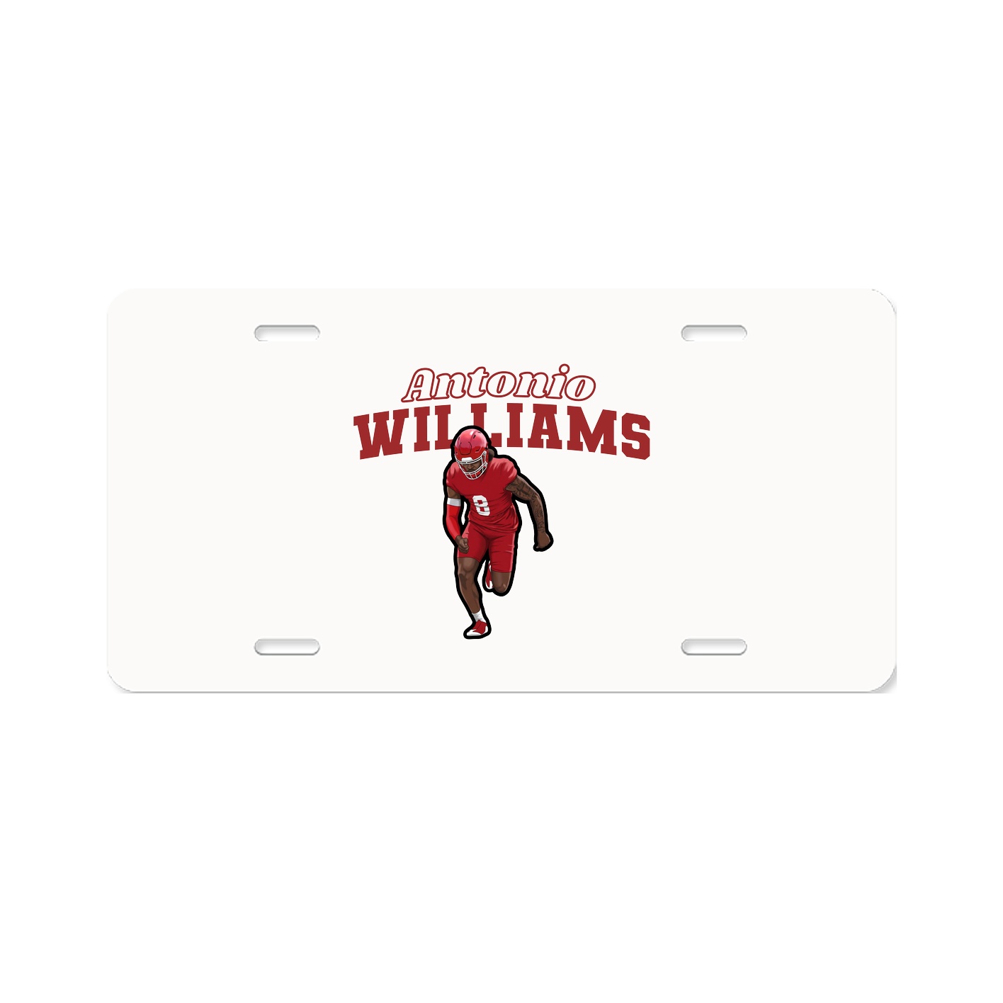 License Plate — Name Arch in Classic