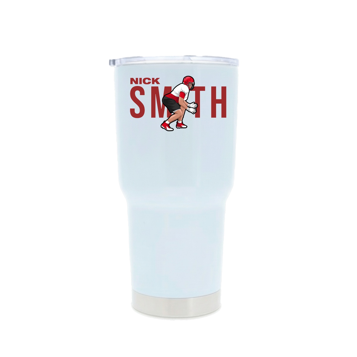 30oz Stainless Steel Tumbler — Player Name in White