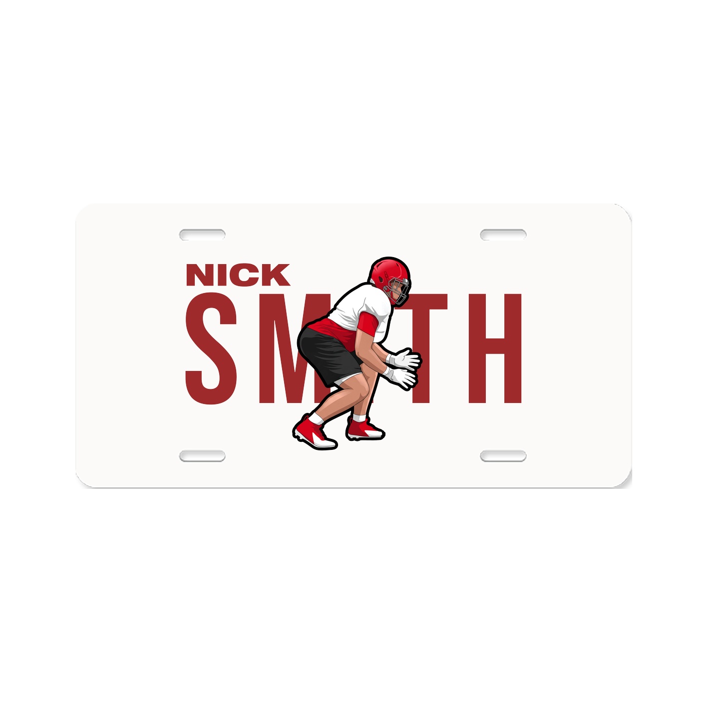 License Plate — Player Name in Classic