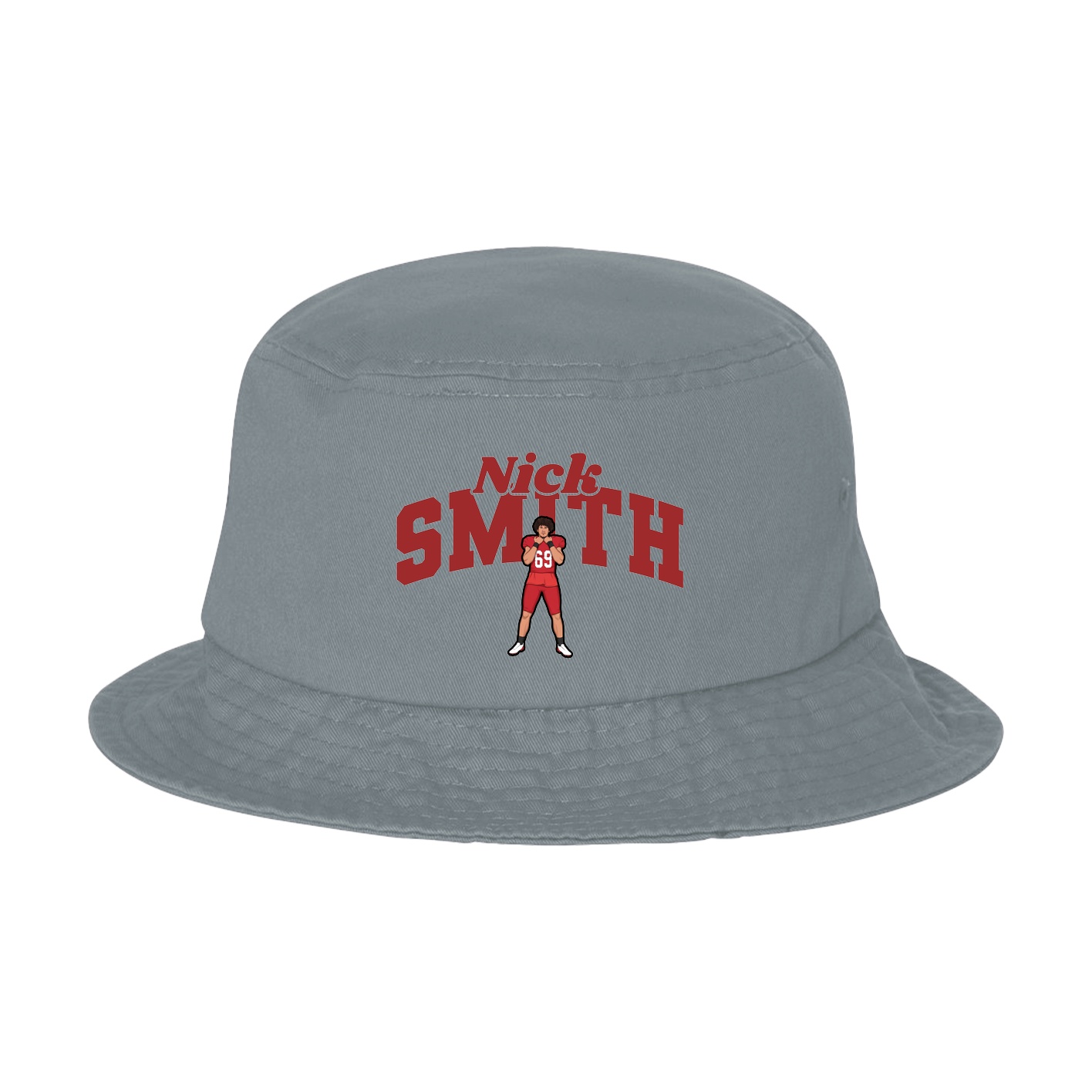 Bucket Cap — Signature Arch in Grey