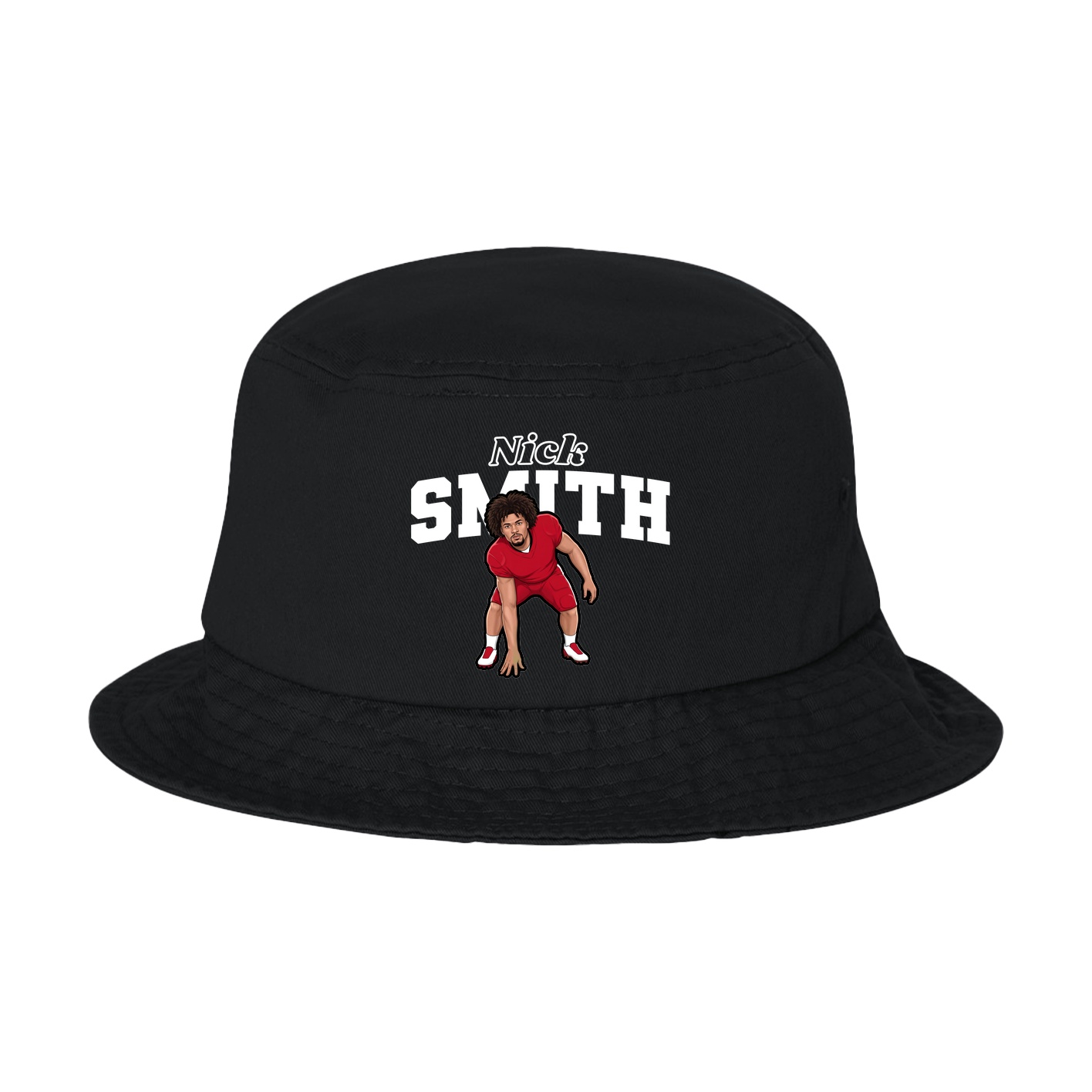 Bucket Cap — Name Arch in Black