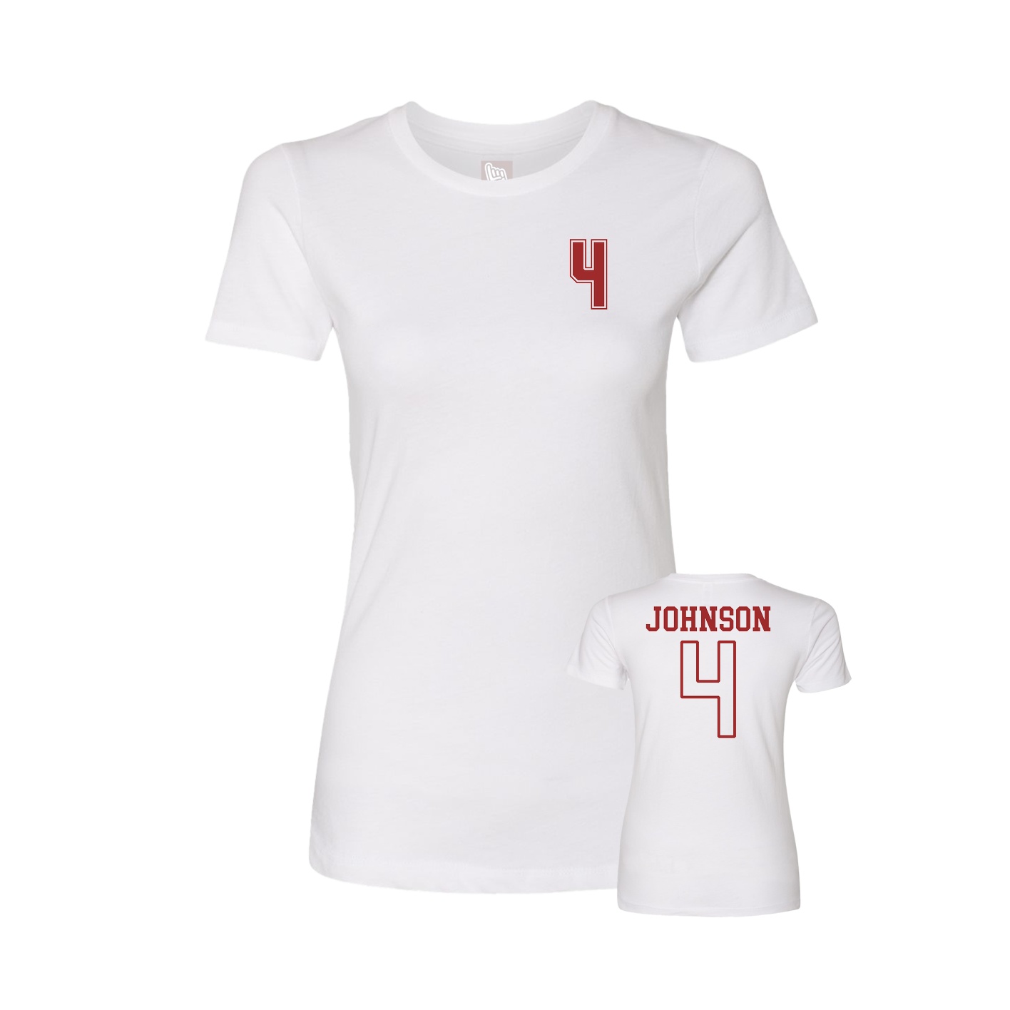 Womens Tee — Chest Back in White