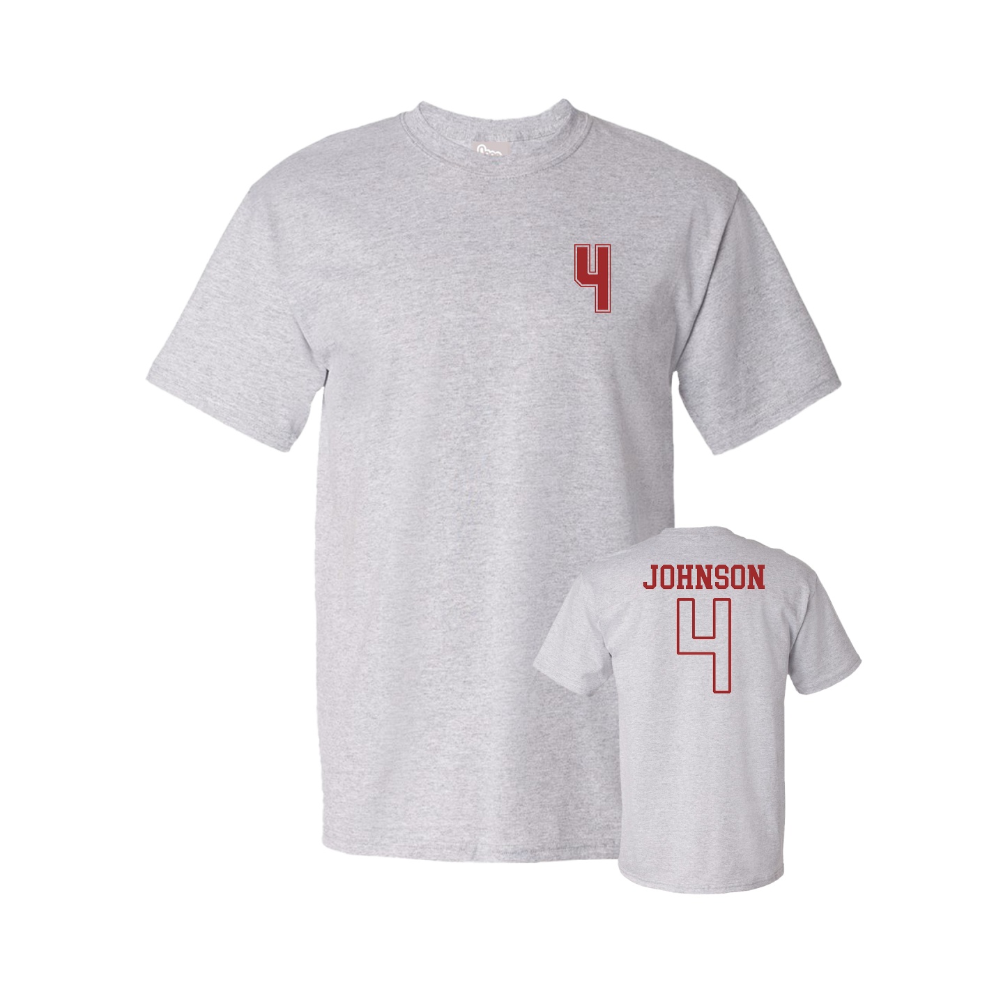 Youth Tee — Chest Back in Grey