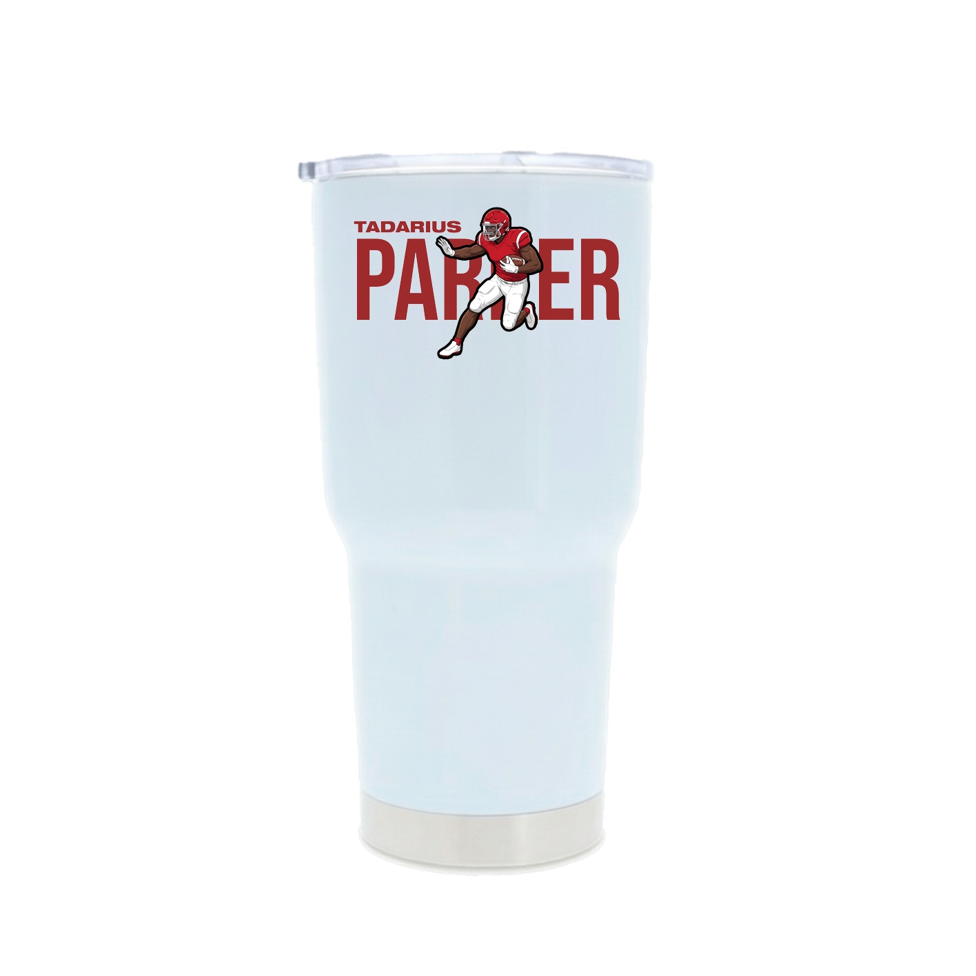 30oz Stainless Steel Tumbler — Player Name in White