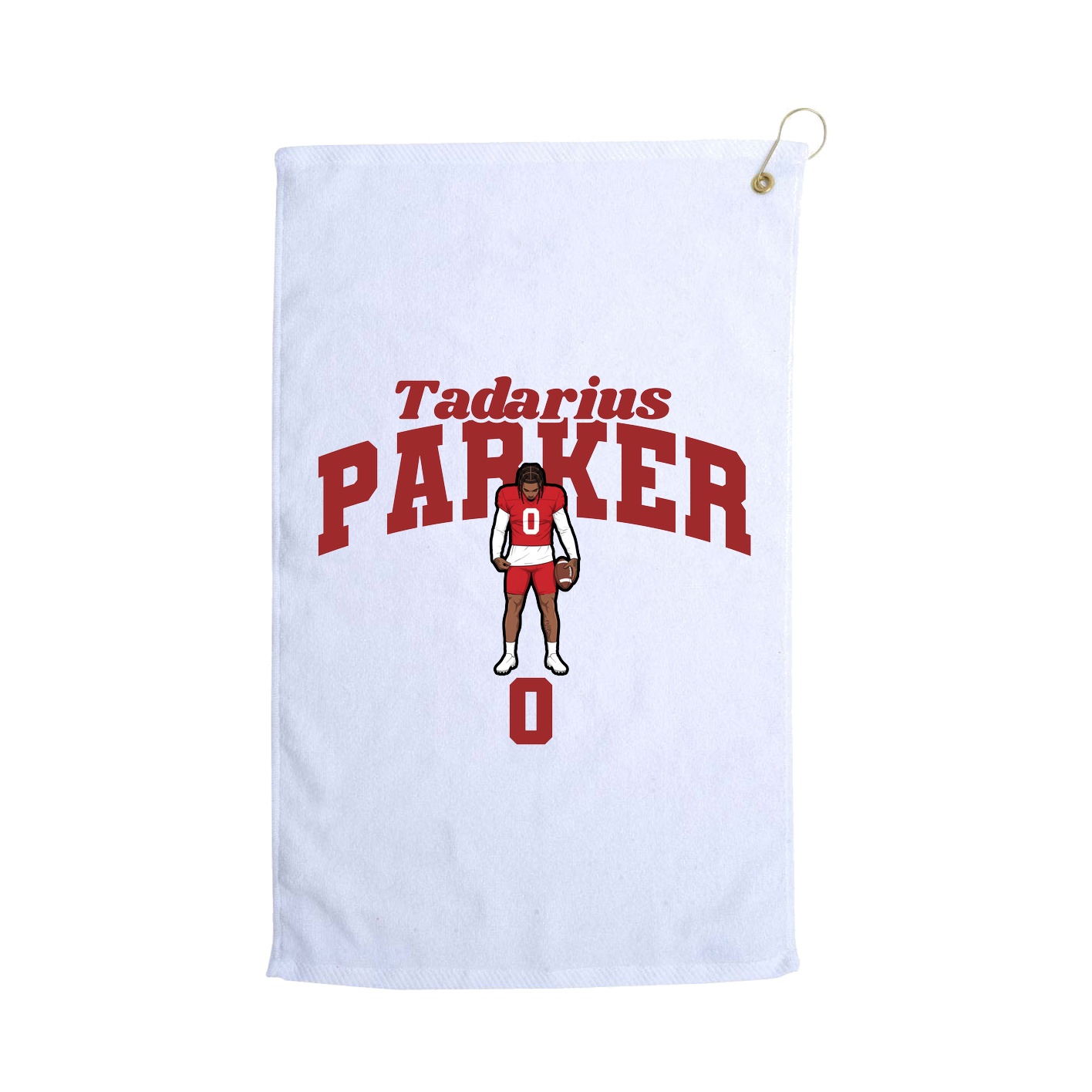 Golf Towel — Signature Arch in White