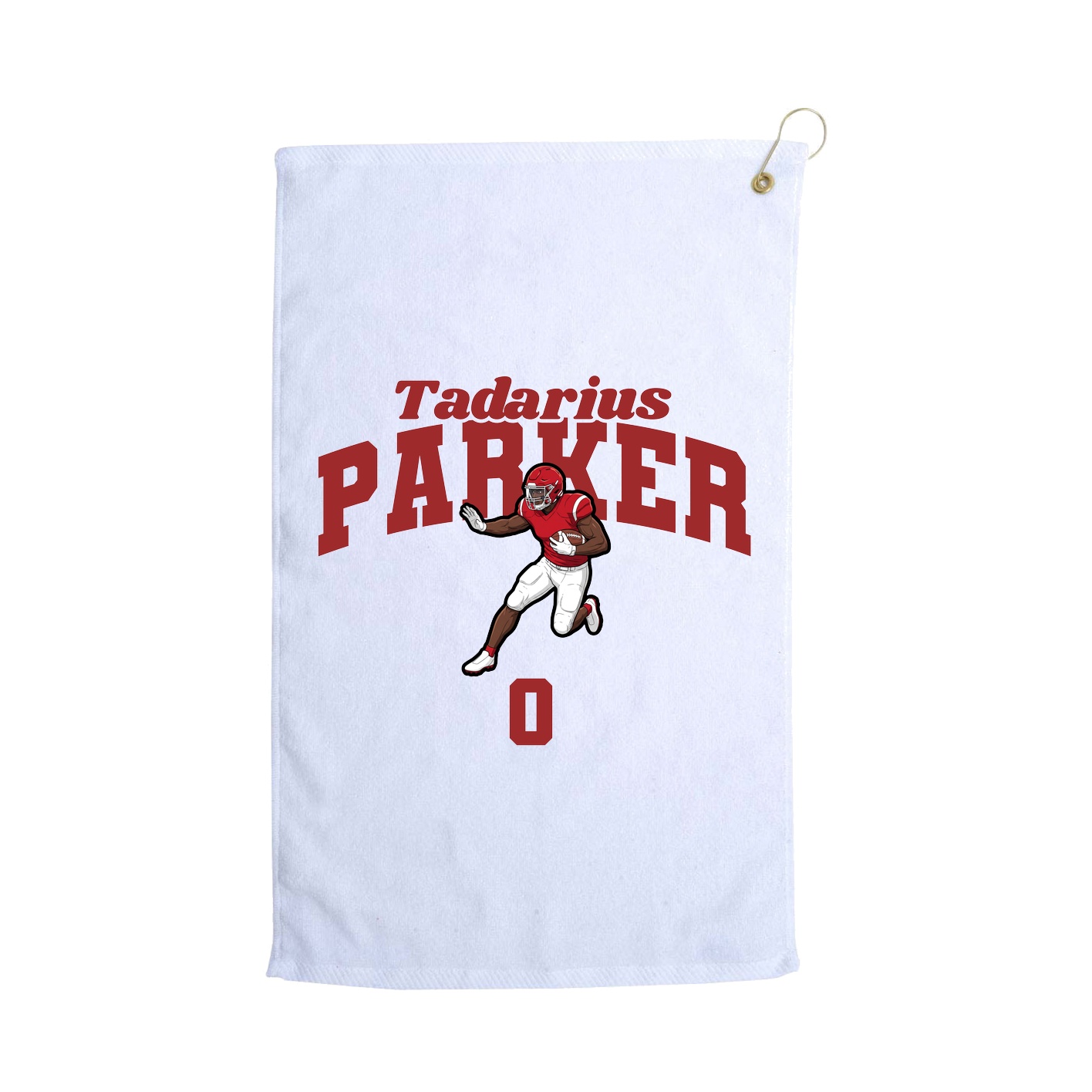 Golf Towel — Signature Arch in White