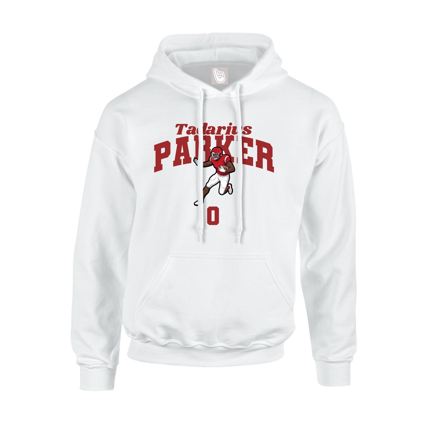 Hoodie — Signature Arch in White