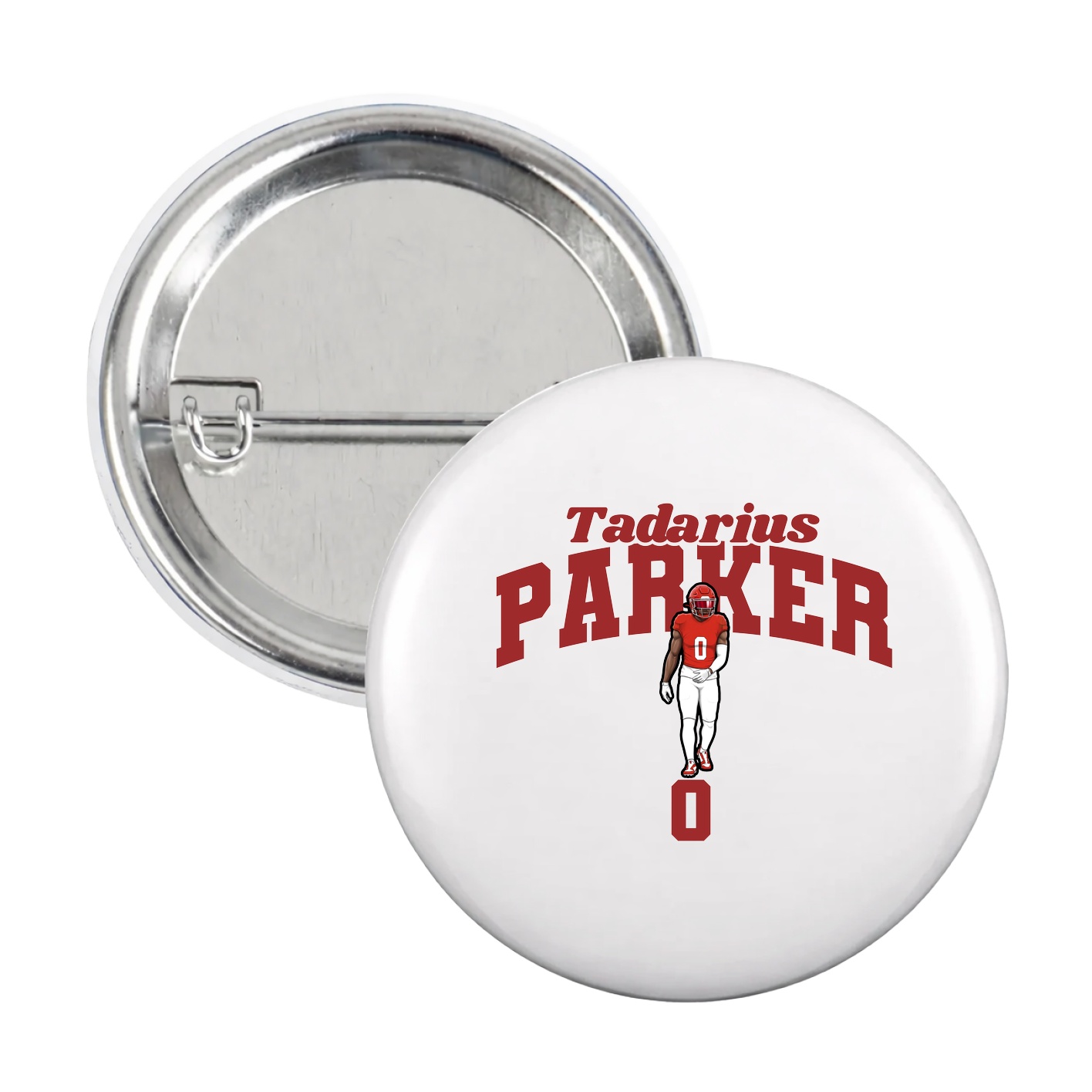 Game Day Button — Signature Arch in White
