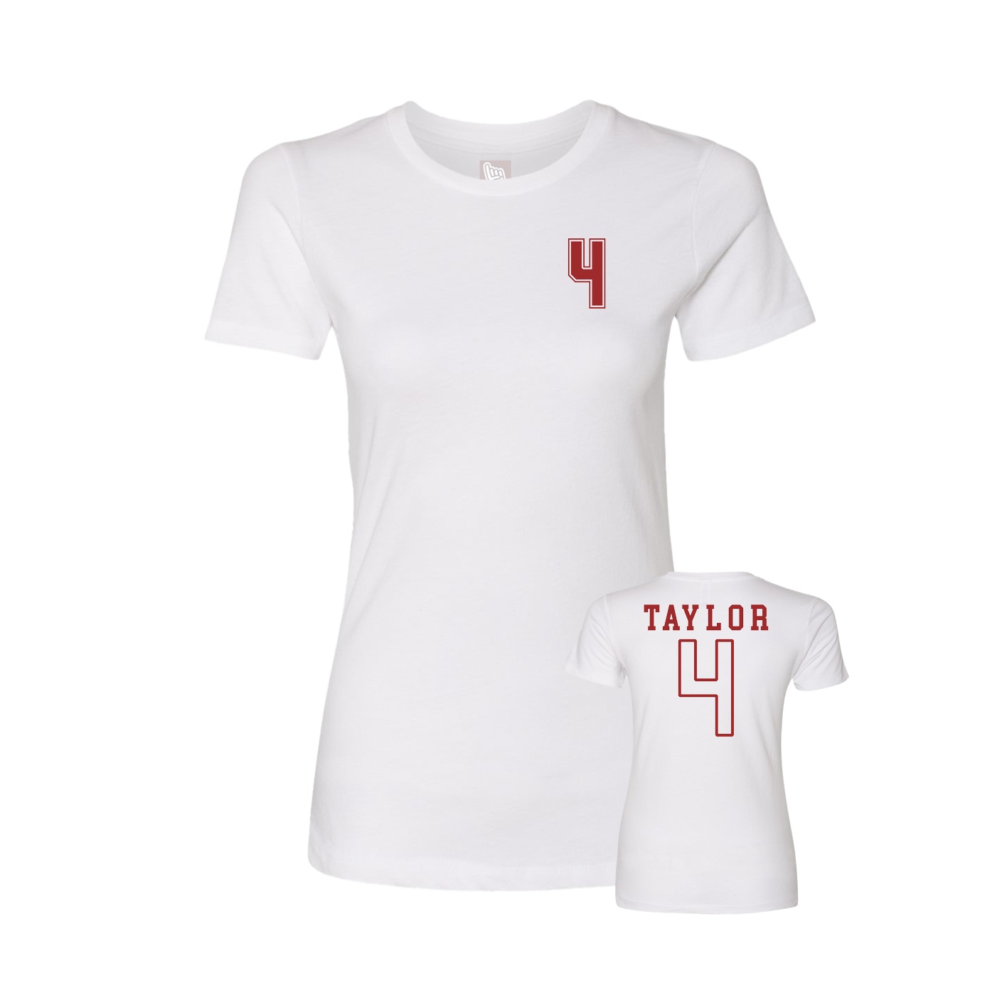 Womens Tee — Chest Back in White