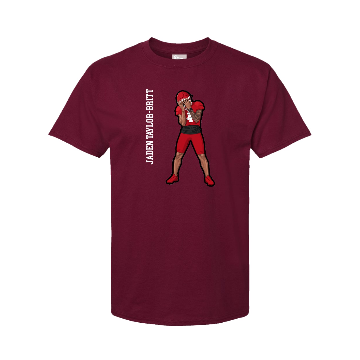 Tee — Name Vertical in Cardinal