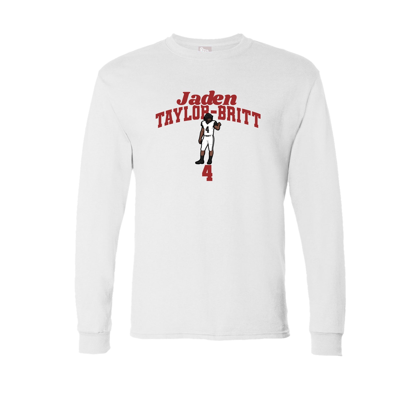 Long Sleeve Tee — Signature Arch in White