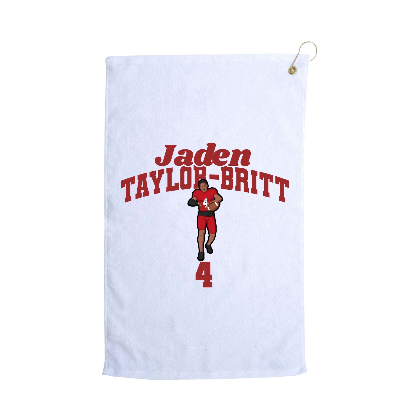 Golf Towel — Signature Arch in White