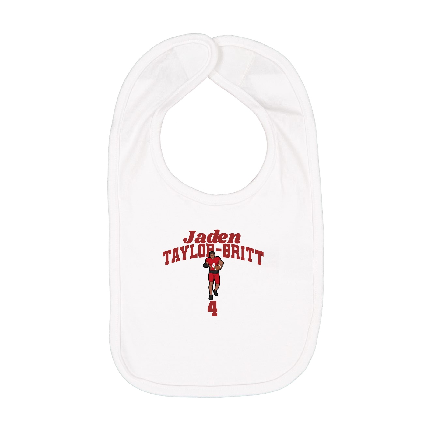 Infant Bib — Signature Arch in White