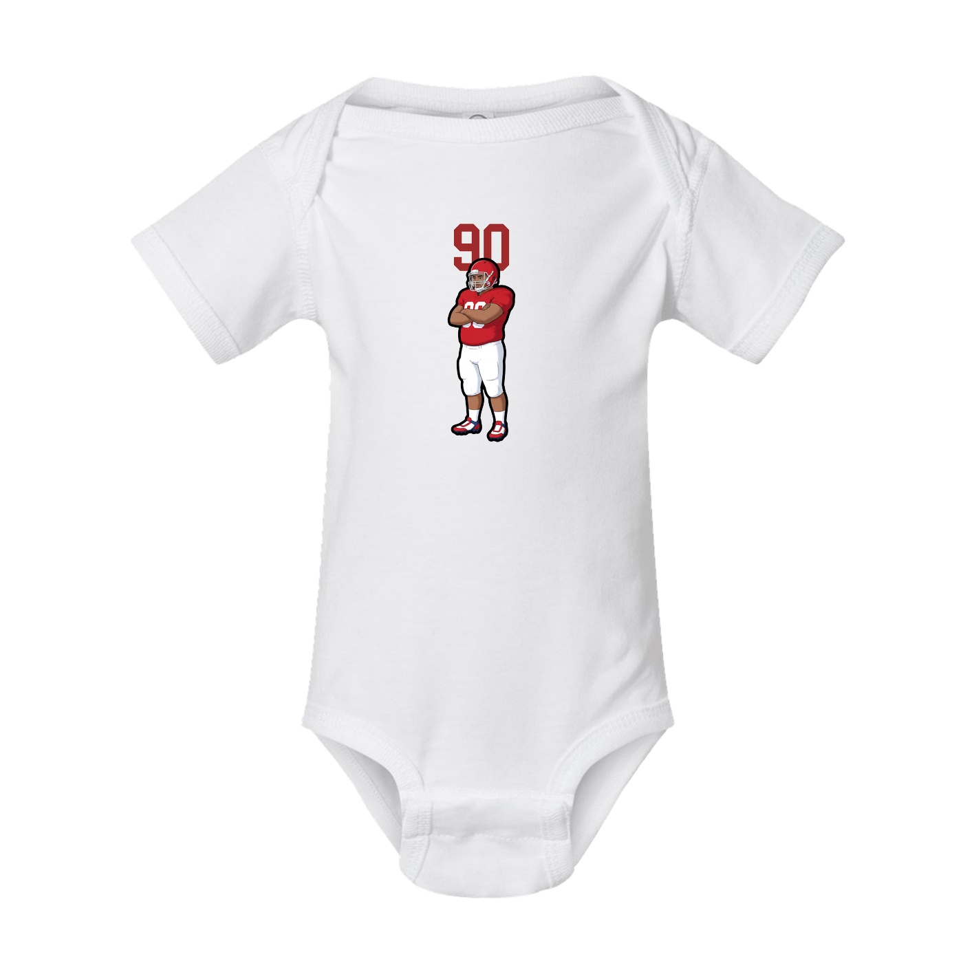 Baby Onesie — Number Top in White