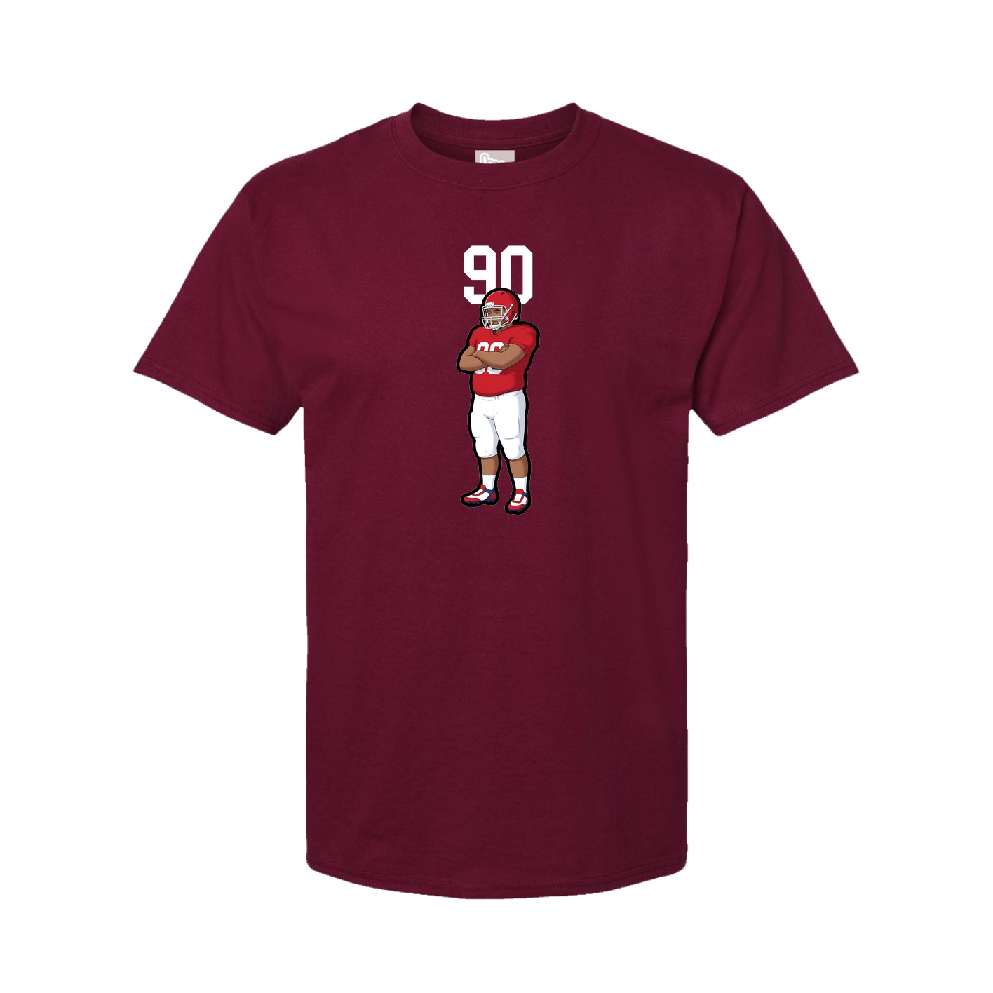 Tee — Number Top in Cardinal