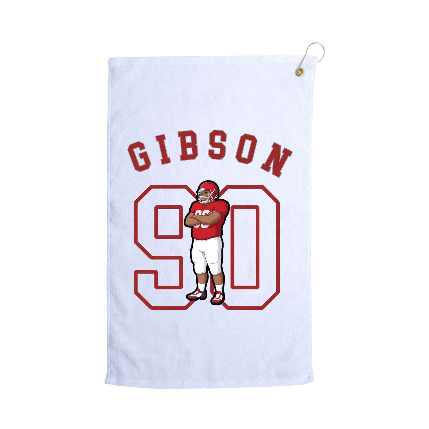 Golf Towel — Shirsey Arch in White