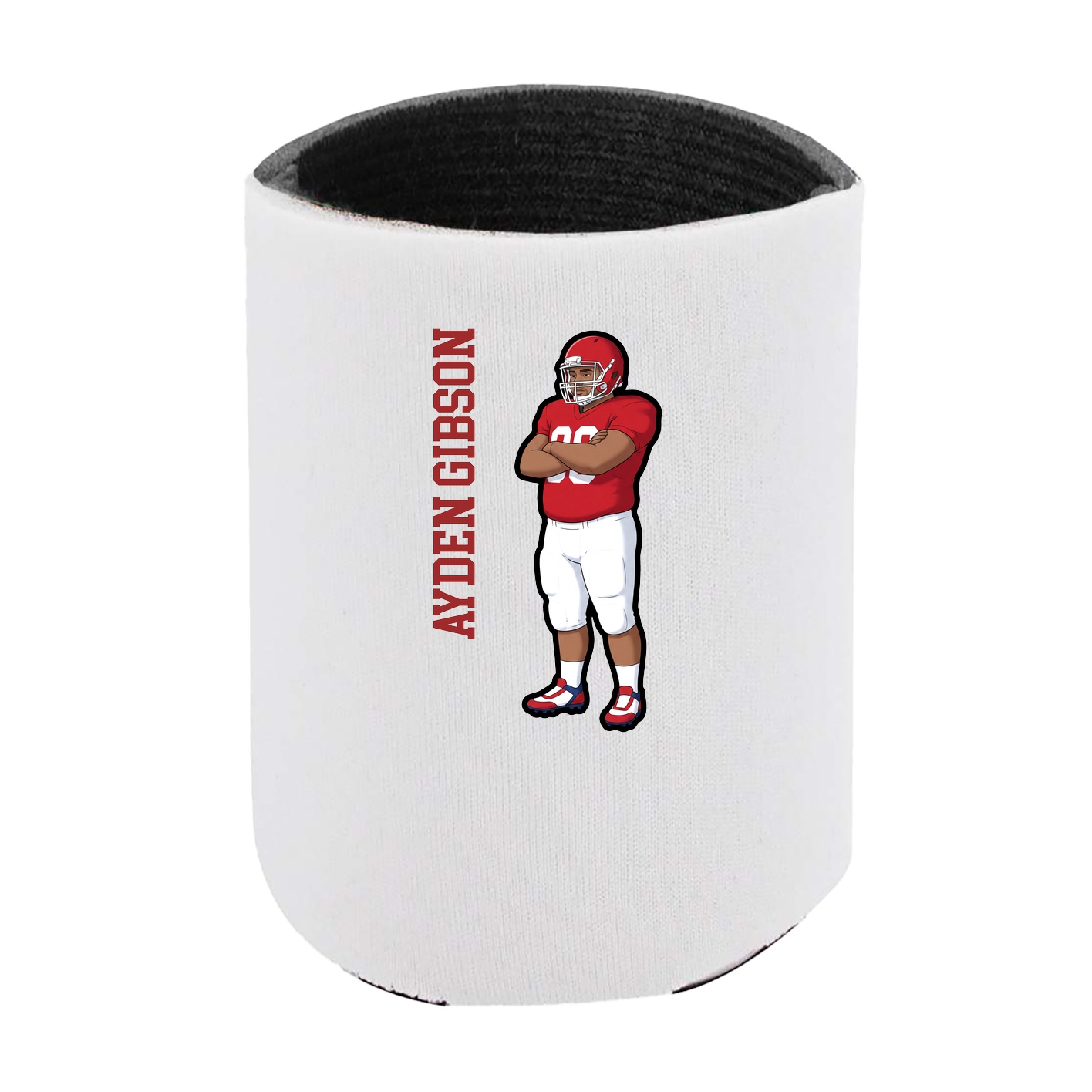 Can Holder — Name Vertical in White