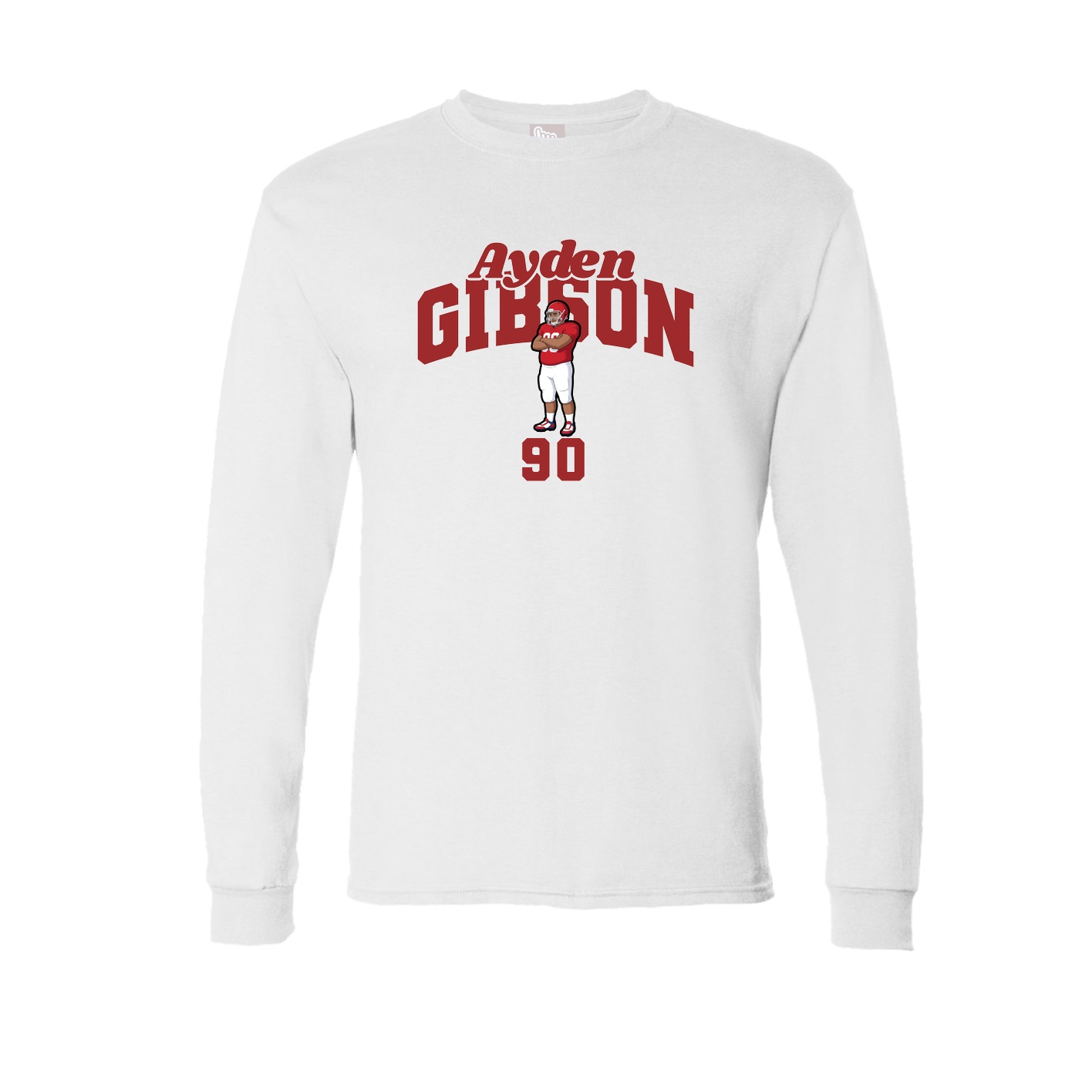 Long Sleeve Tee — Signature Arch in White