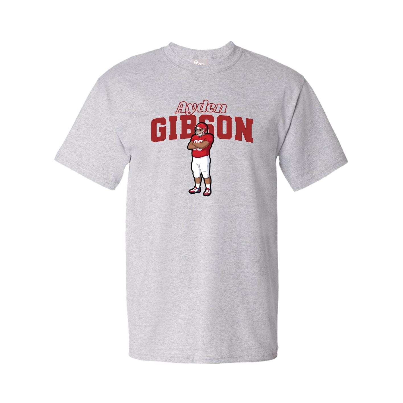 Tee — Name Arch in Grey