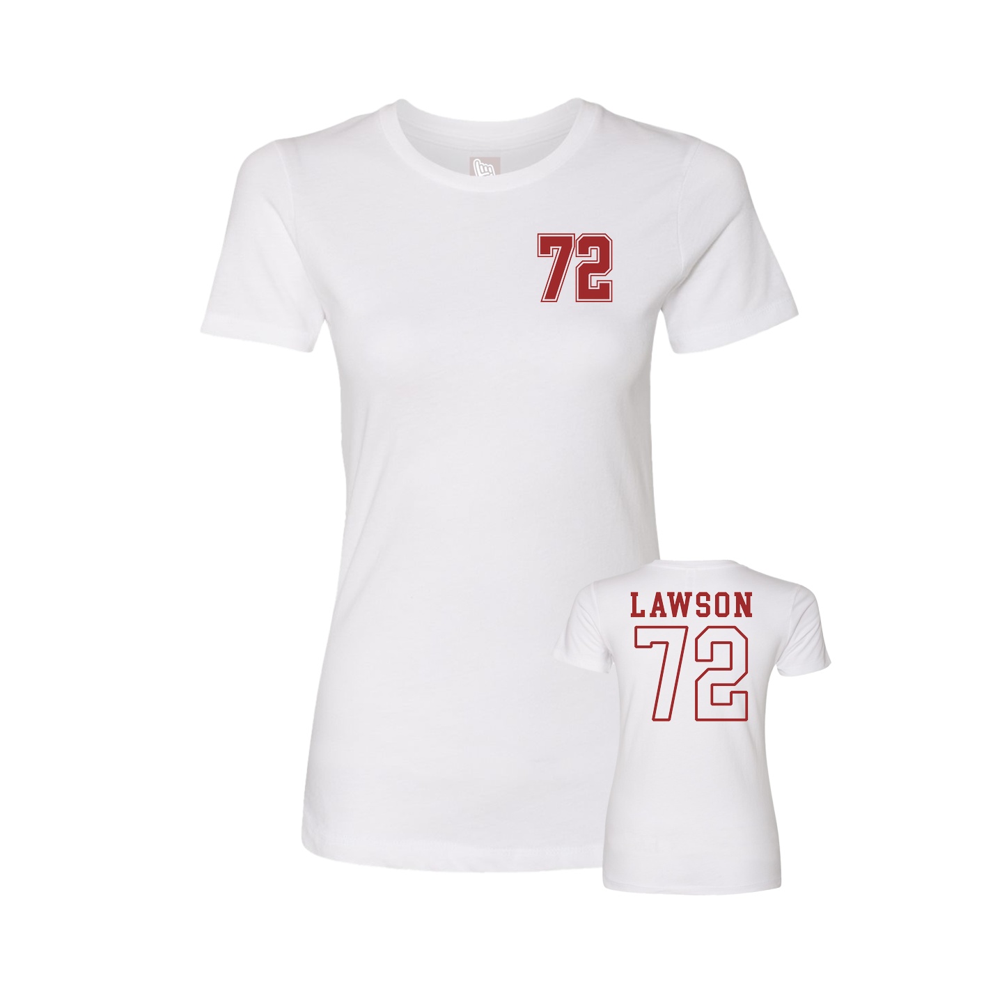 Womens Tee — Chest Back in White