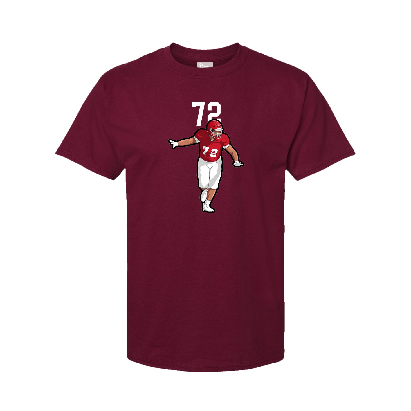 Tee — Number Top in Cardinal