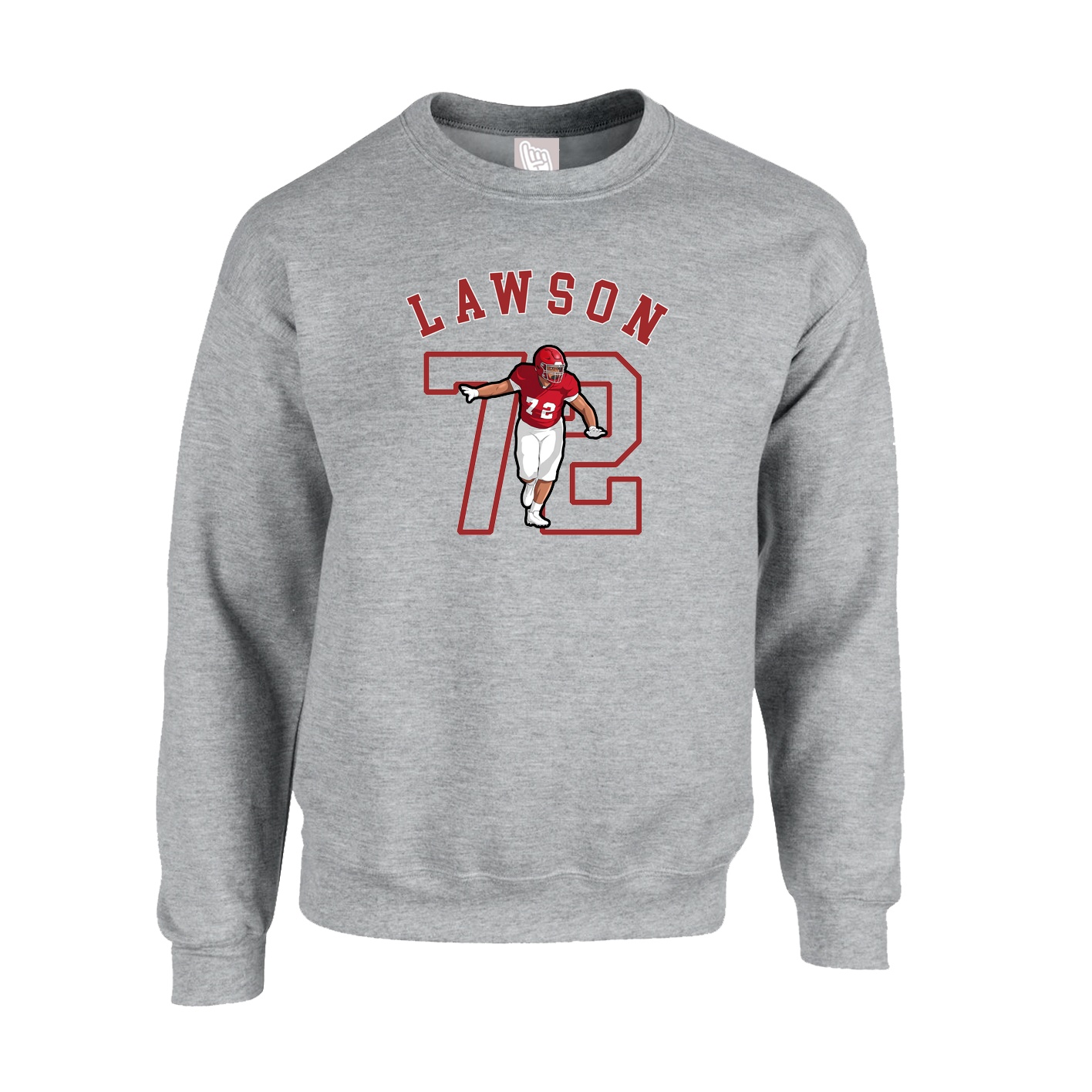 Fleece Crew — Shirsey Arch in Grey