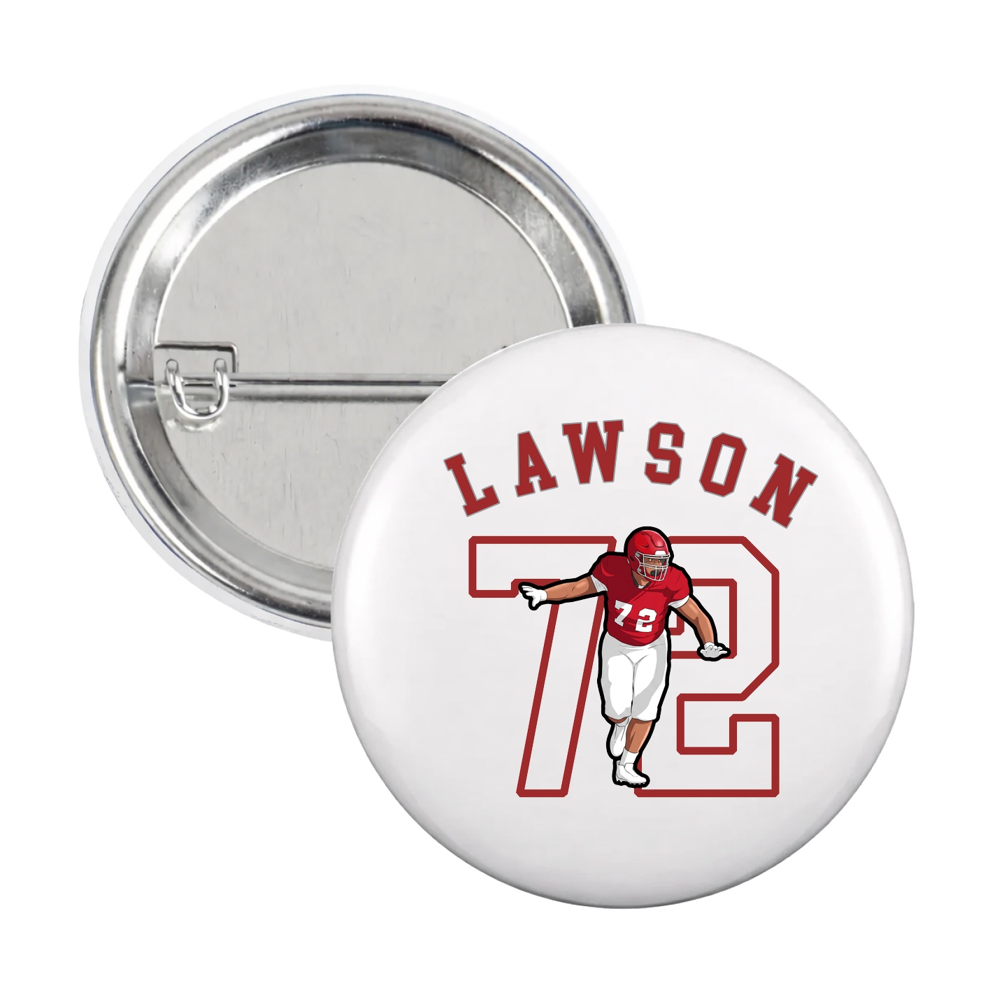 Game Day Button — Shirsey Arch in White