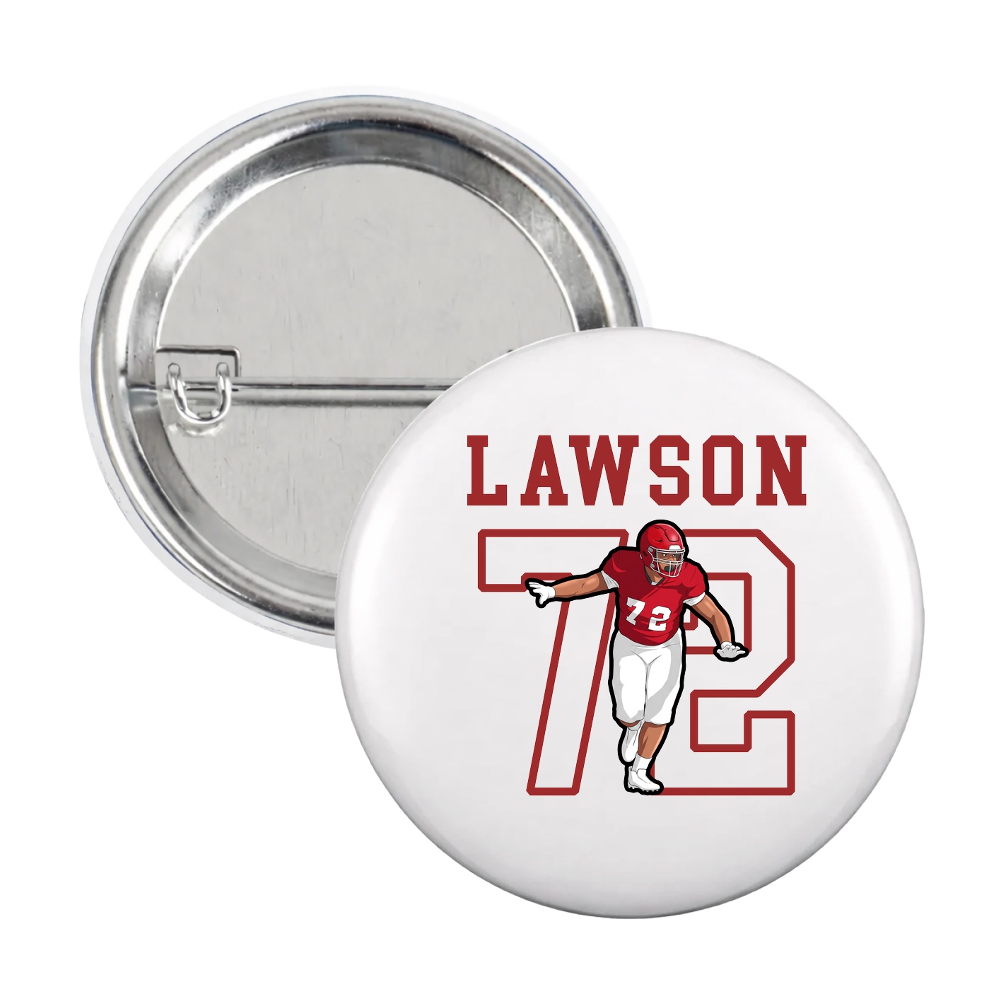 Game Day Button — Shirsey in White