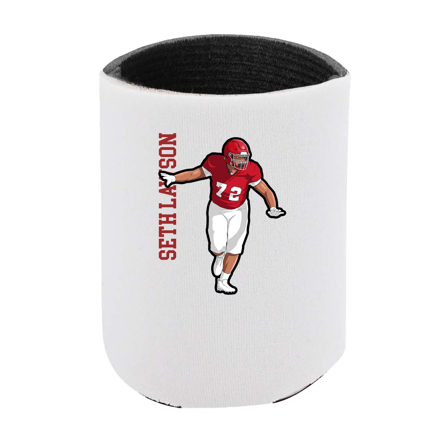 Can Holder — Name Vertical in White