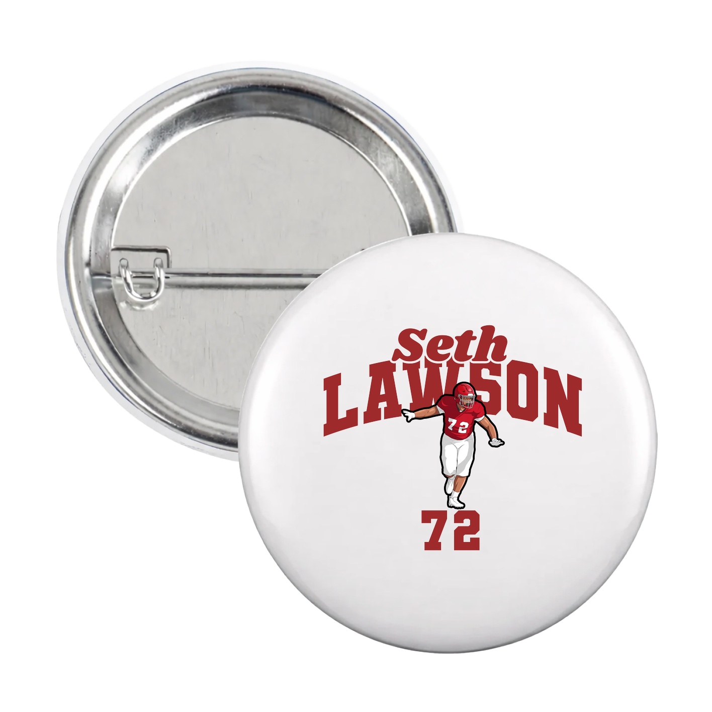 Game Day Button — Signature Arch in White
